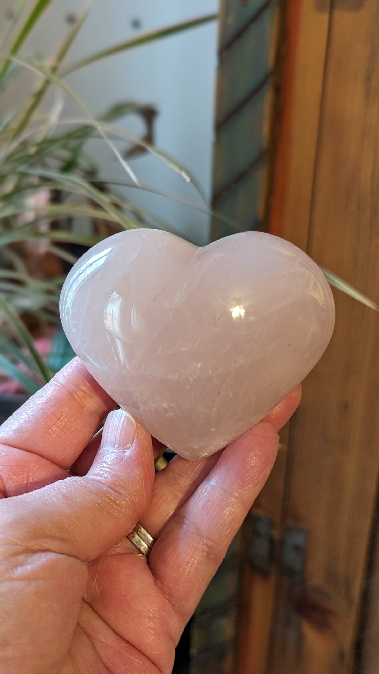 Rose Quartz Heart - LOVE, PROTECTION, FORGIVENESS