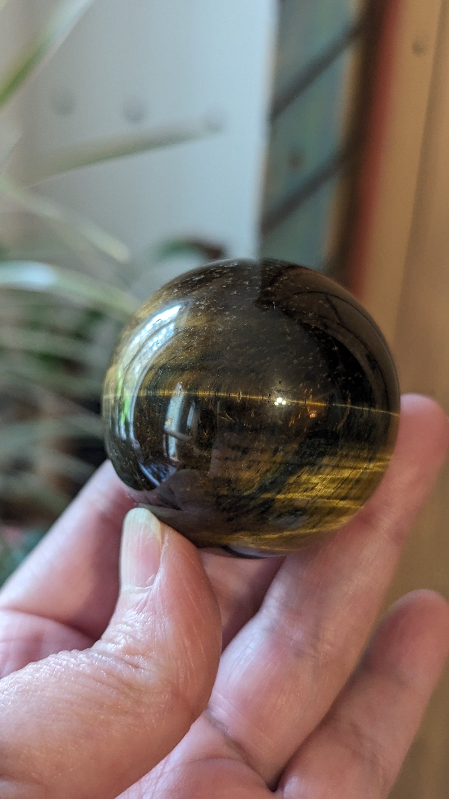 Tigers Eye Sphere - VITALITY, CONFIDENCE, MOTIVATION