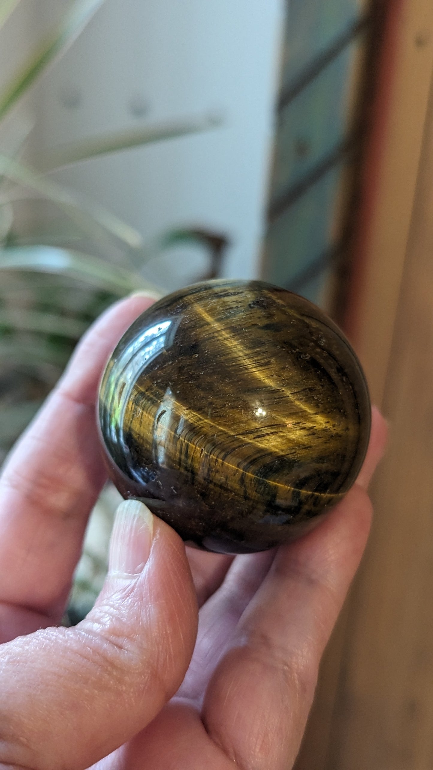 Tigers Eye Sphere - VITALITY, CONFIDENCE, MOTIVATION