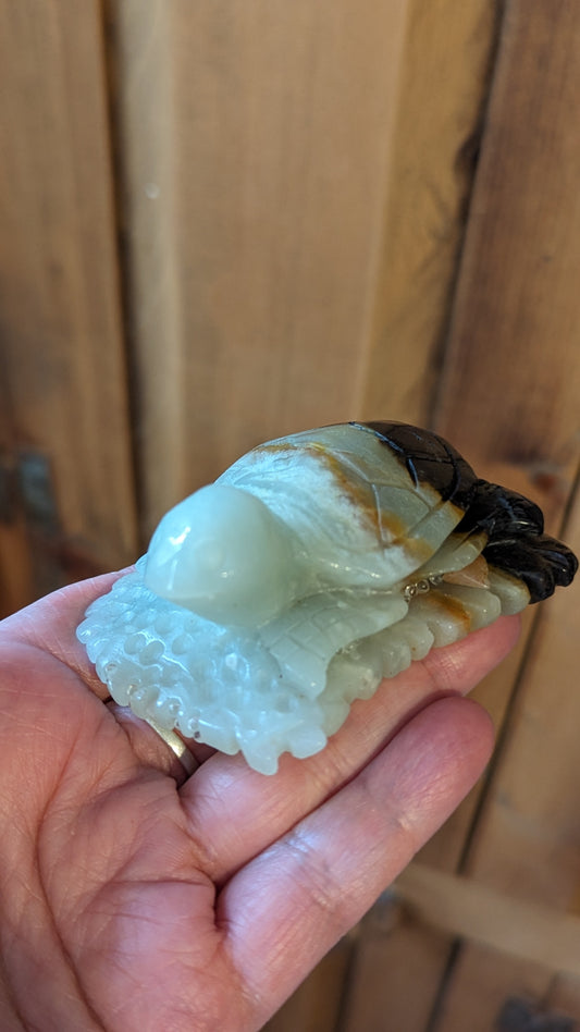 Turtle (Caribbean Calcite) - RELAXATION, CALMING, BALANCING