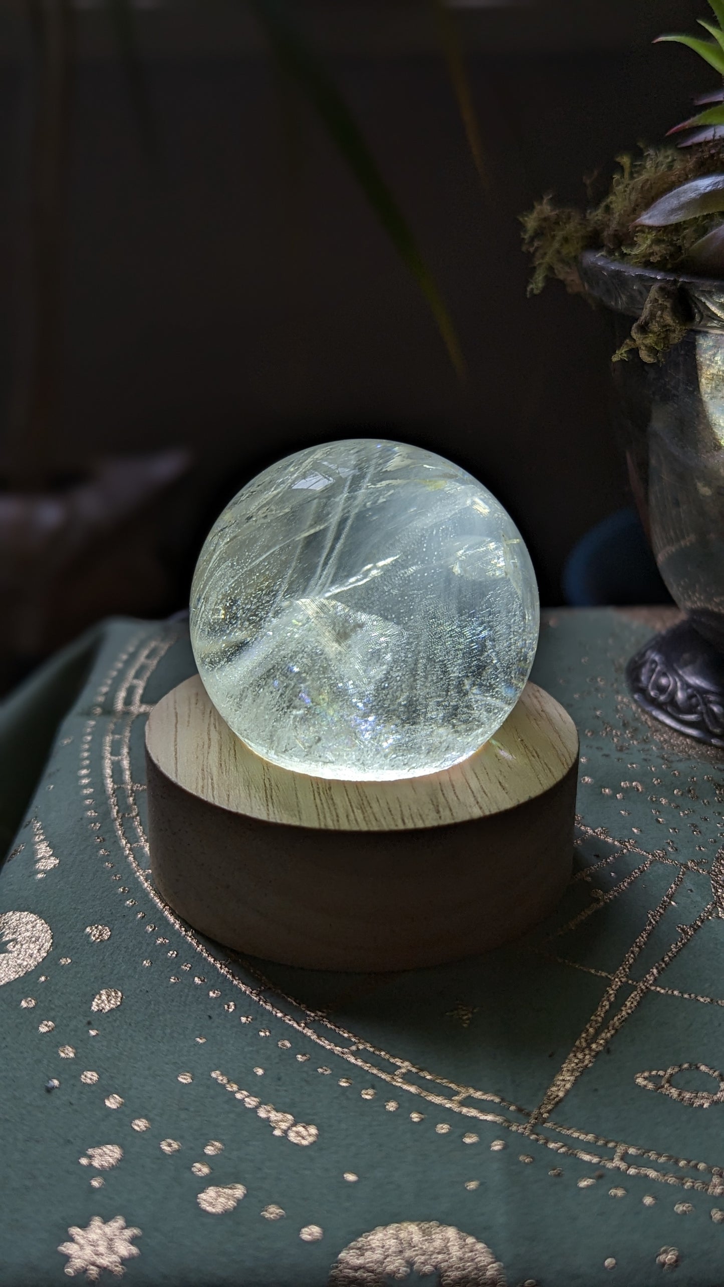 Clear Quartz Sphere -  SPIRITUAL GROWTH, PURITY, ENLIGHTENMENT