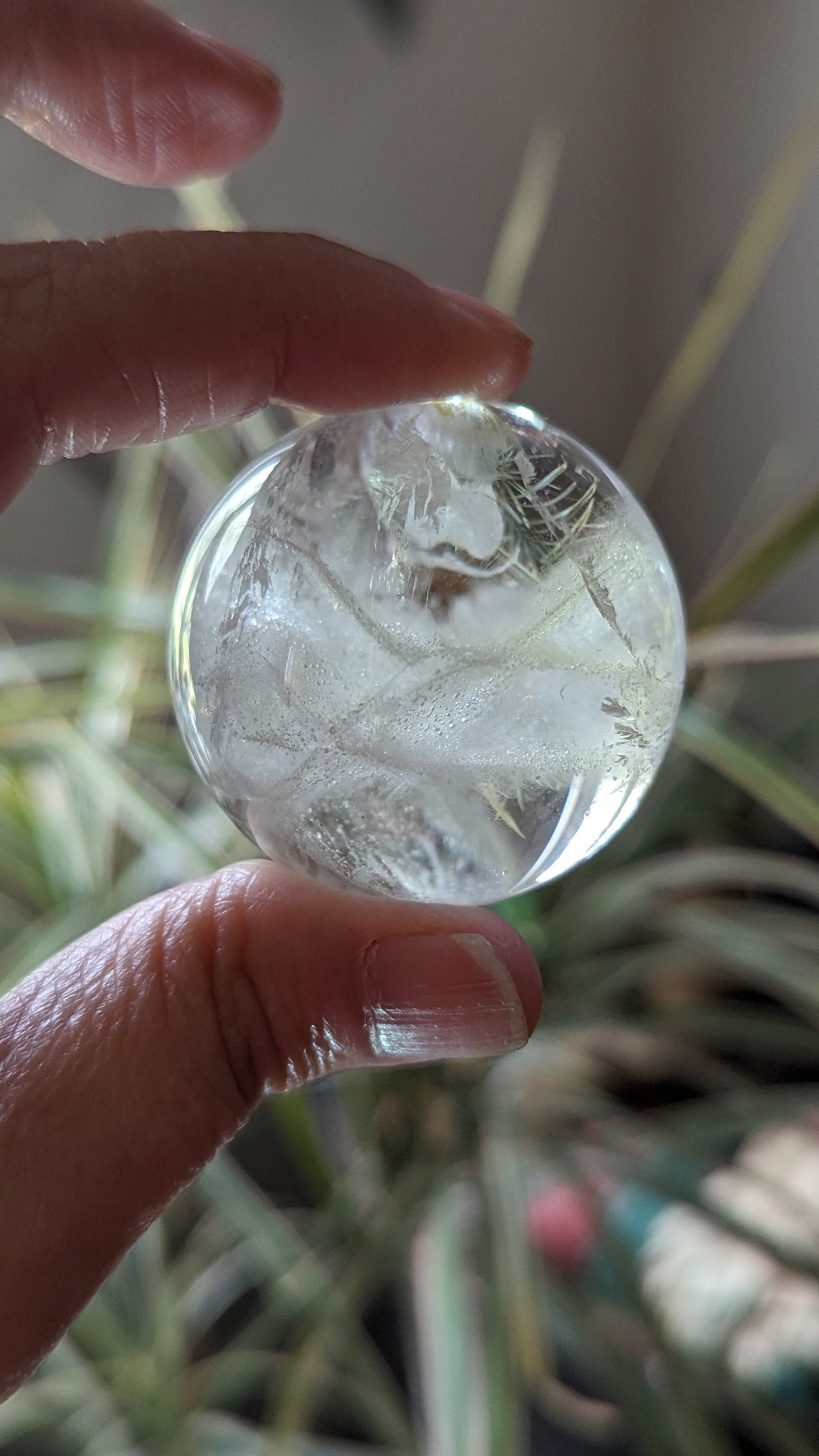 Clear Quartz Sphere -  SPIRITUAL GROWTH, PURITY, ENLIGHTENMENT