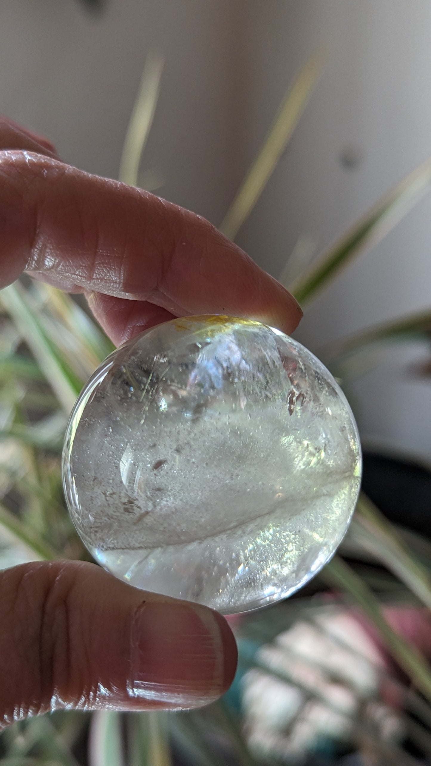 Clear Quartz Sphere -  SPIRITUAL GROWTH, PURITY, ENLIGHTENMENT