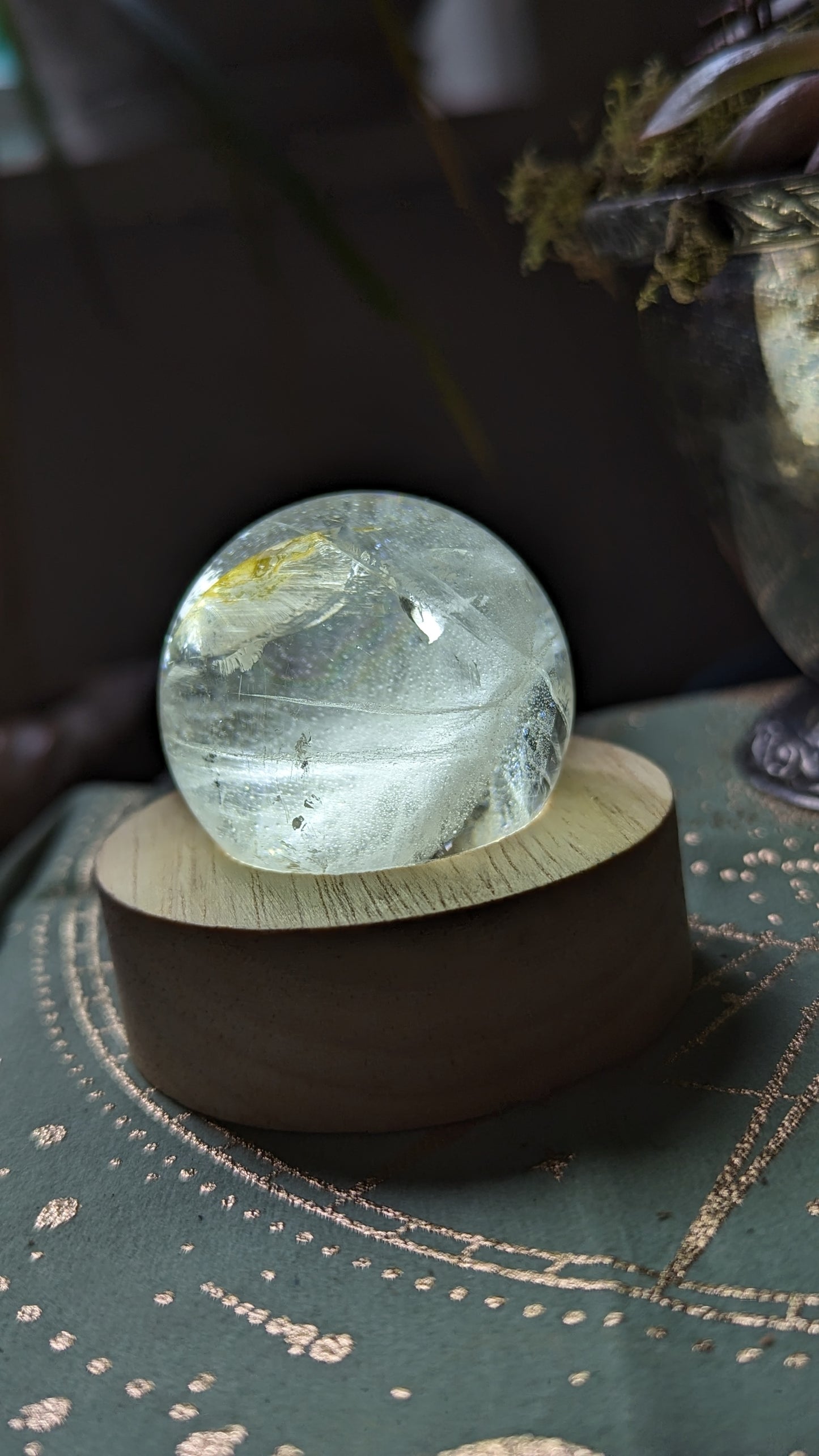 Clear Quartz Sphere -  SPIRITUAL GROWTH, PURITY, ENLIGHTENMENT