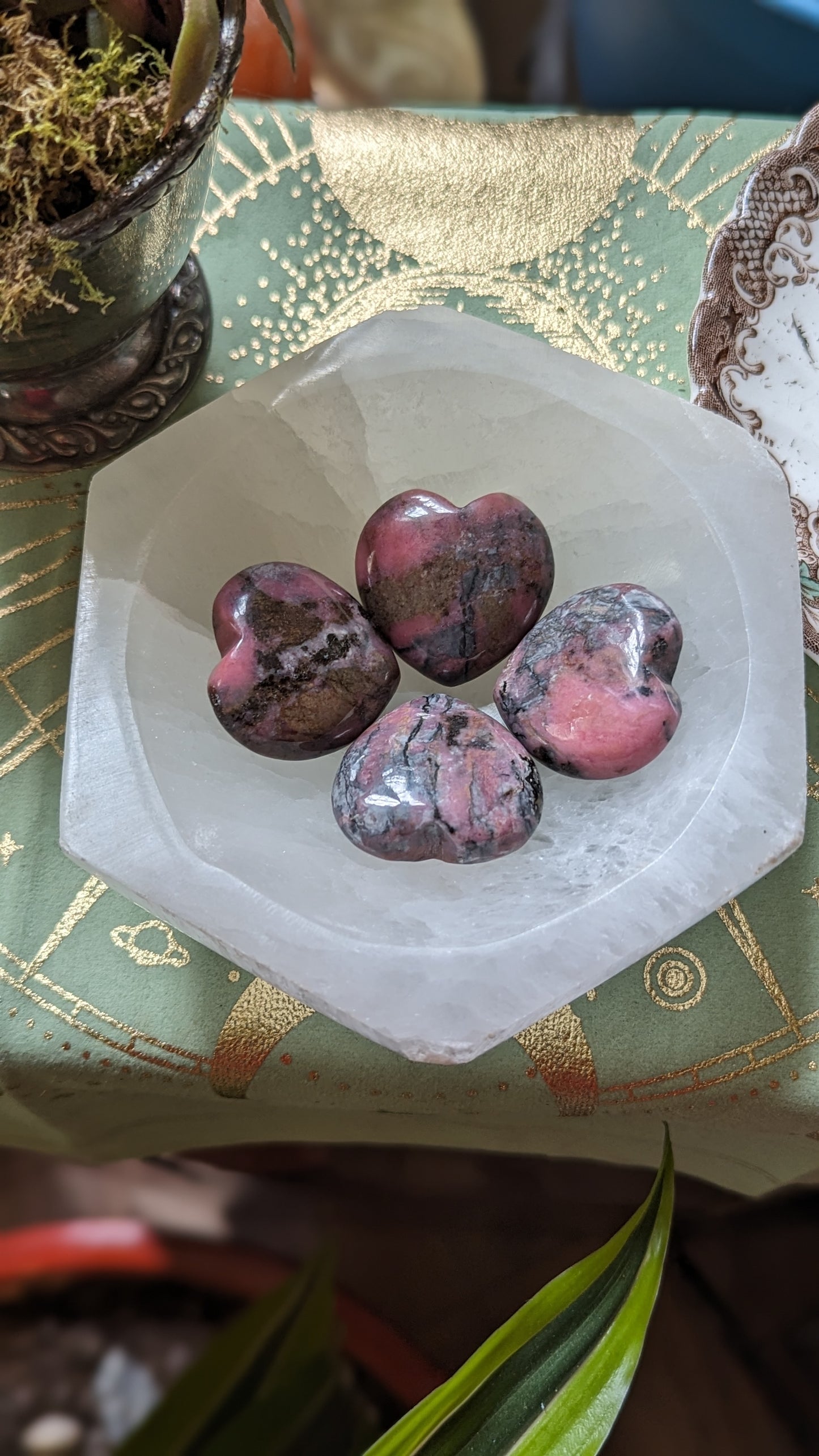 Rhodonite Heart - LOVE, HEALING, BALANCE