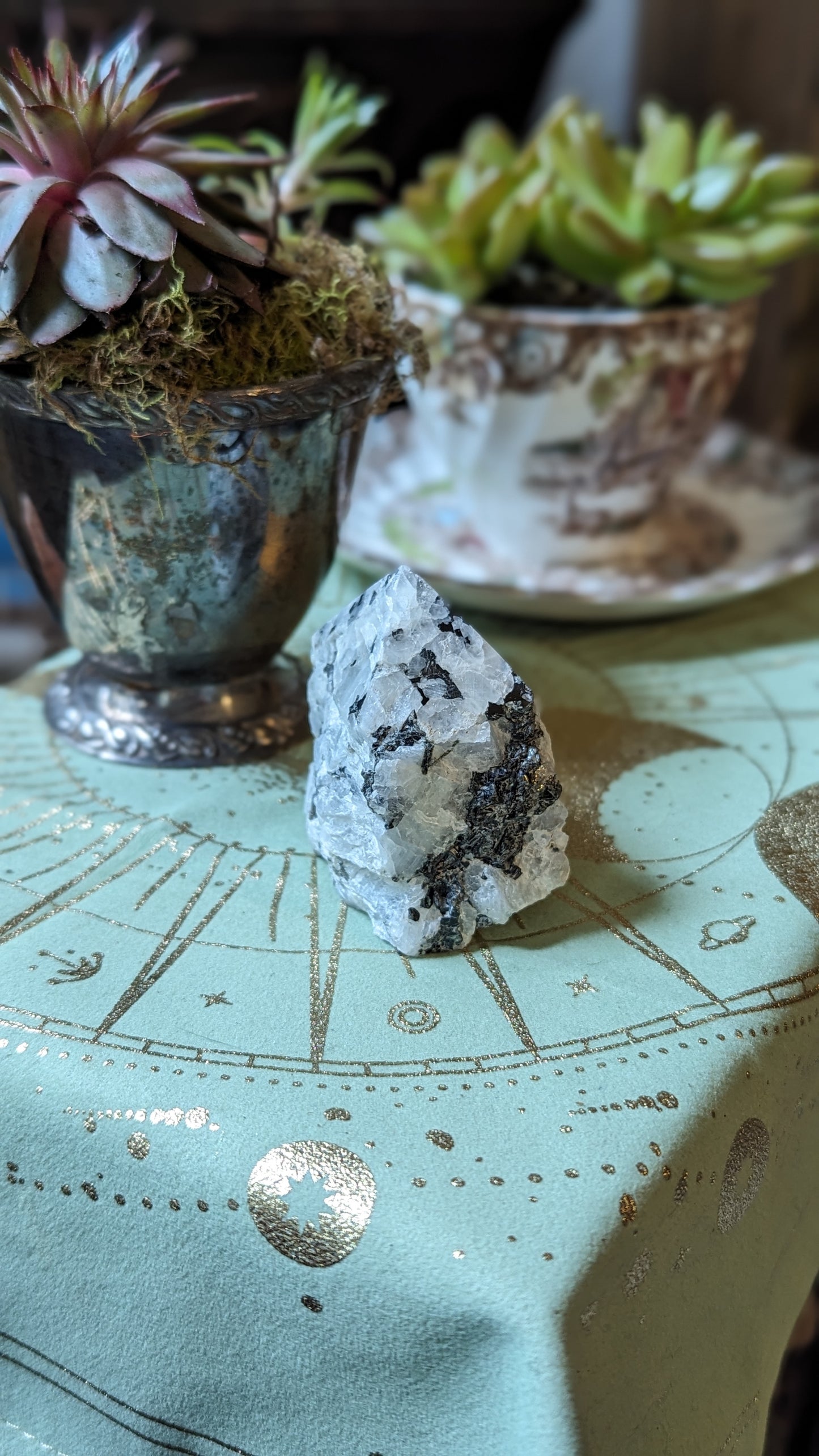 Rainbow Moonstone Energy Tower - AWARENESS, GROWTH, NEW BEGINNINGS