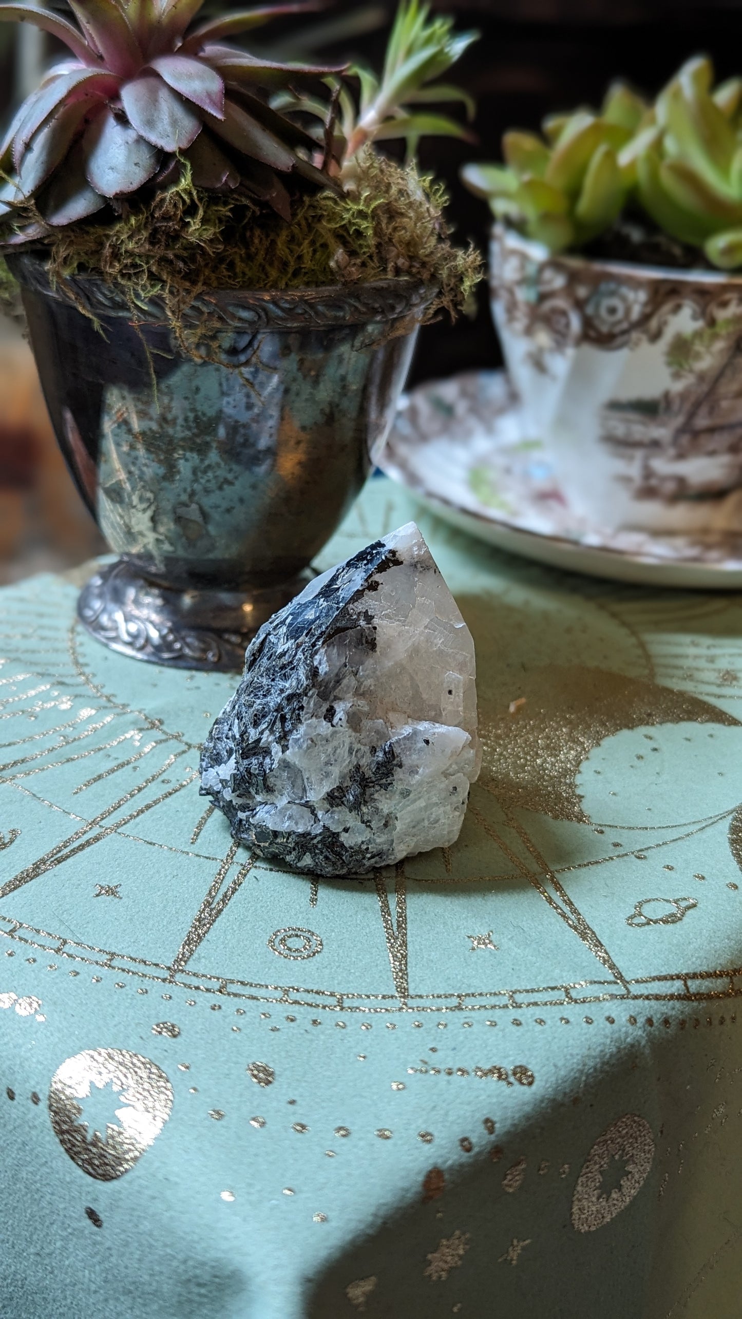 Rainbow Moonstone Energy Tower - AWARENESS, GROWTH, NEW BEGINNINGS