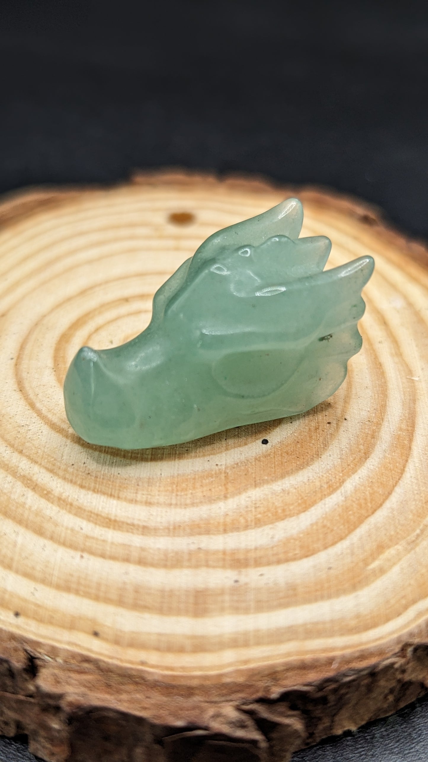 Dragon Head Mini (Green Aventurine) - HEALING, ABUNDANCE, GROWTH