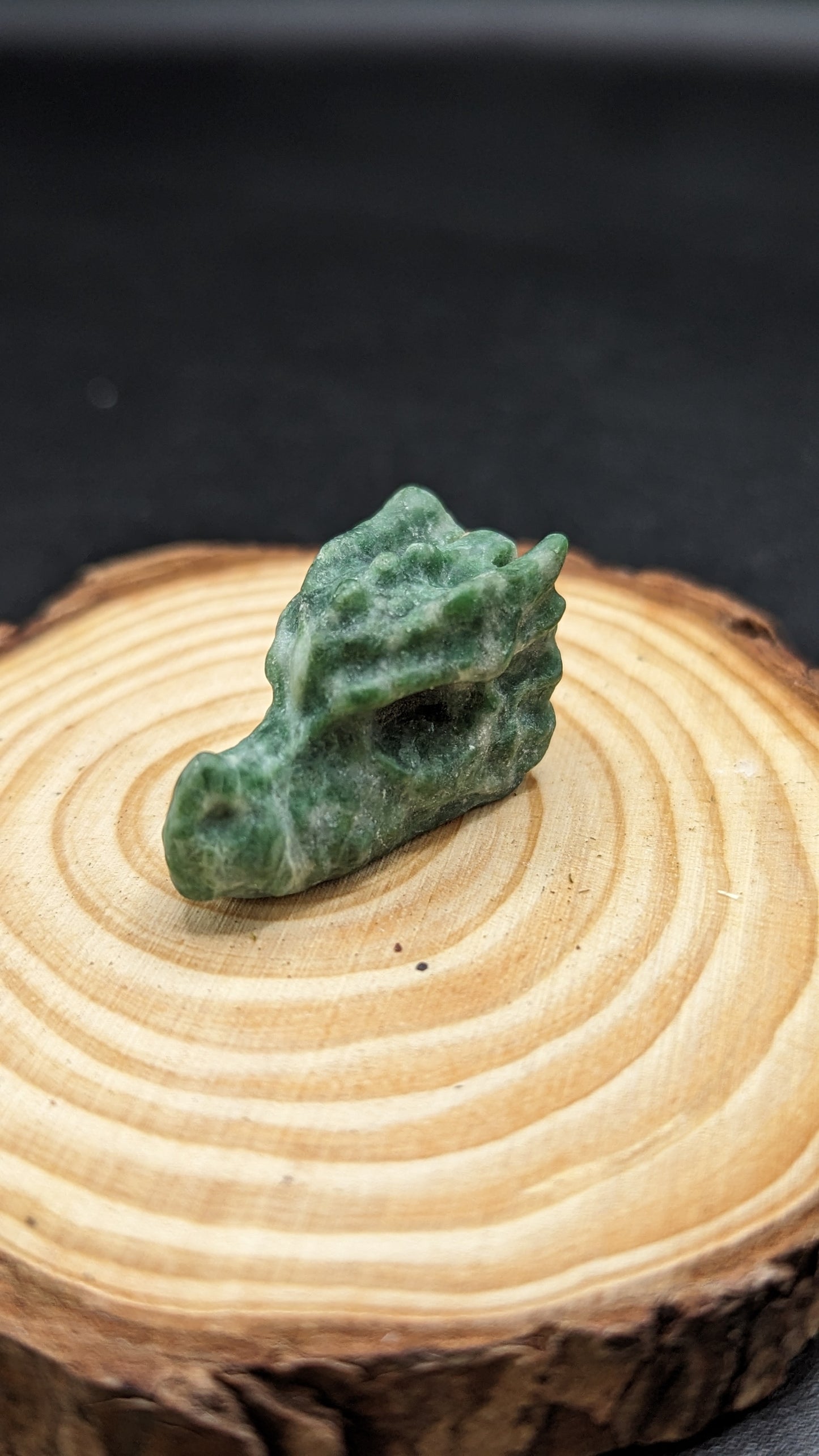 Dragon Head Mini (Tree Agate) - CALMING, HARMONY, REMOVES BLOCKAGES