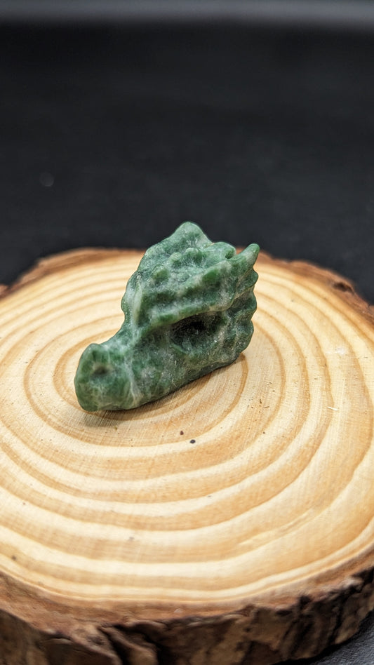 Dragon Head Mini (Tree Agate) - CALMING, HARMONY, REMOVES BLOCKAGES