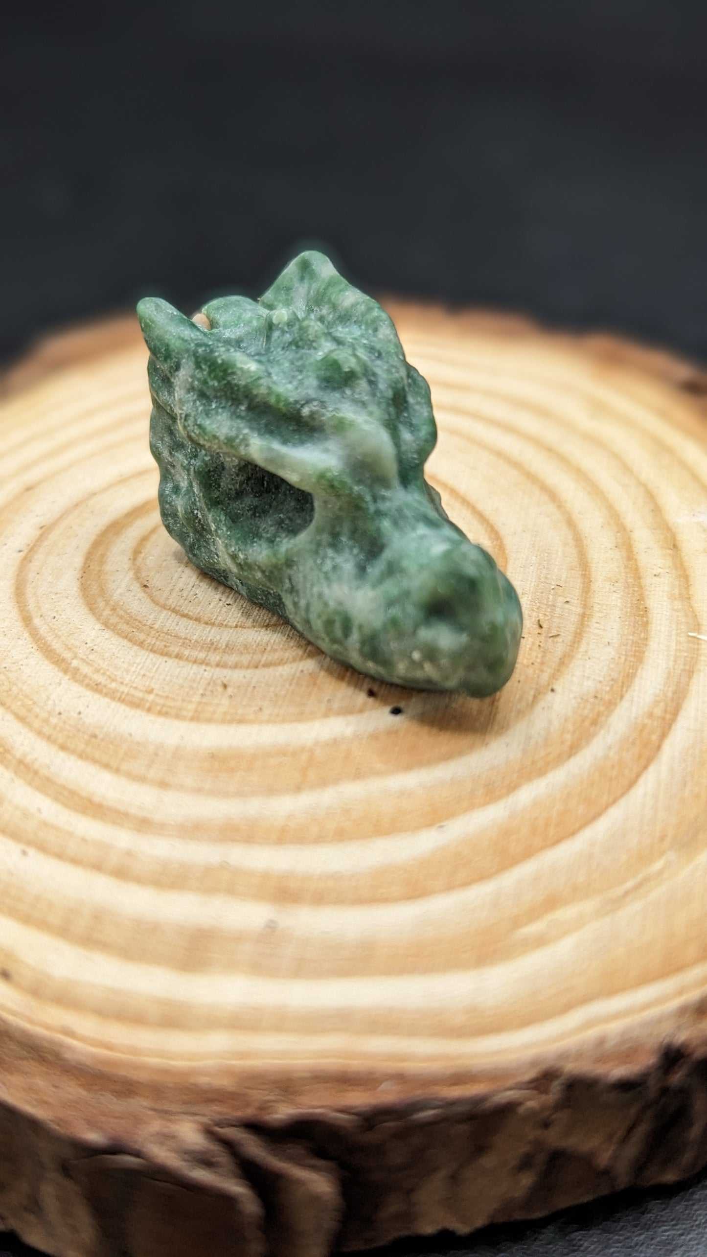 Dragon Head Mini (Tree Agate) - CALMING, HARMONY, REMOVES BLOCKAGES