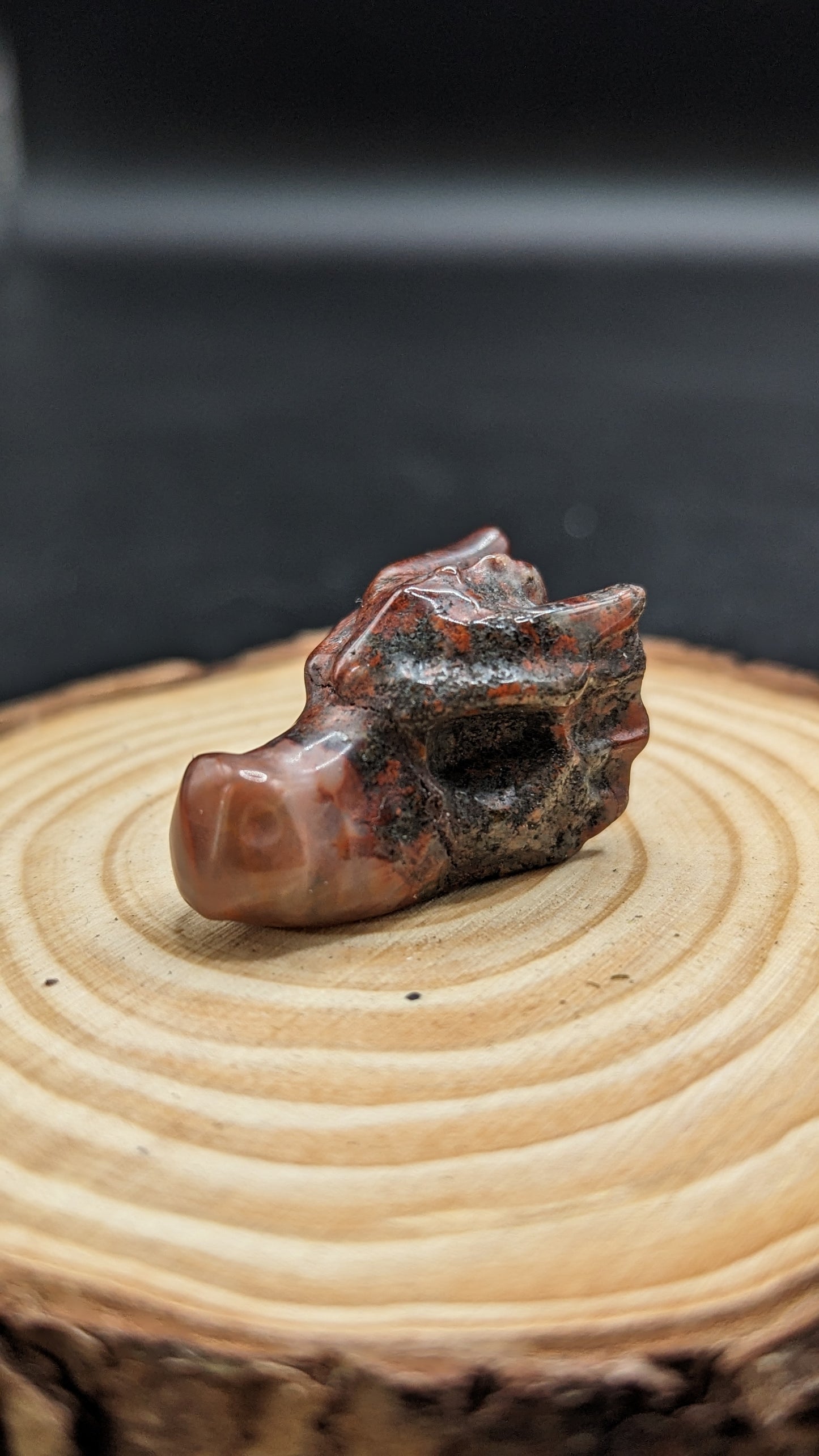 Dragon Head Mini (Red Jasper) - PROTECTION, BALANCE YIN/YANG, ENDURANCE