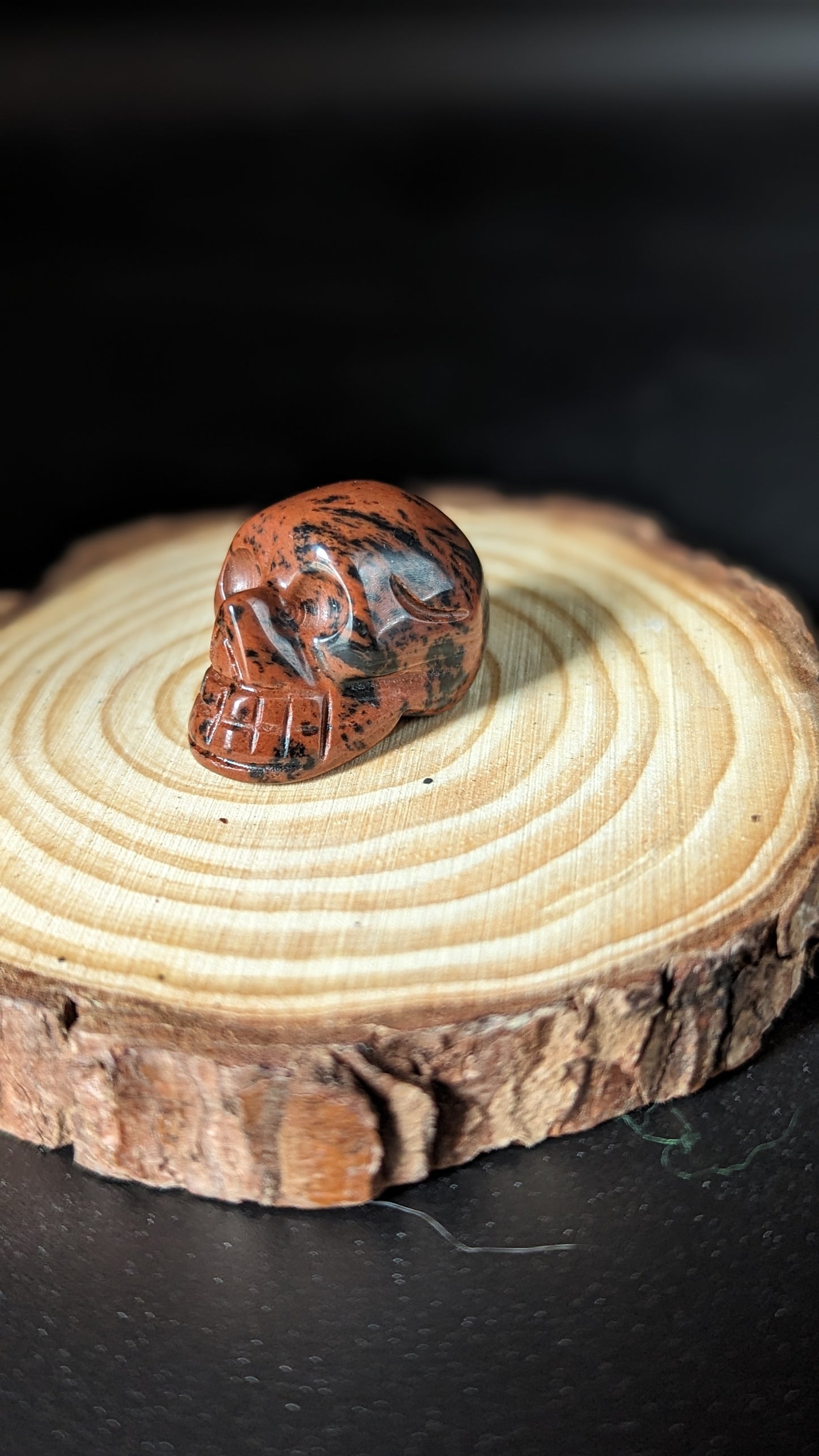 Skull Mini (Mahogany Obsidian) - PROTECTION, GROUNDING, ELIMIINATE