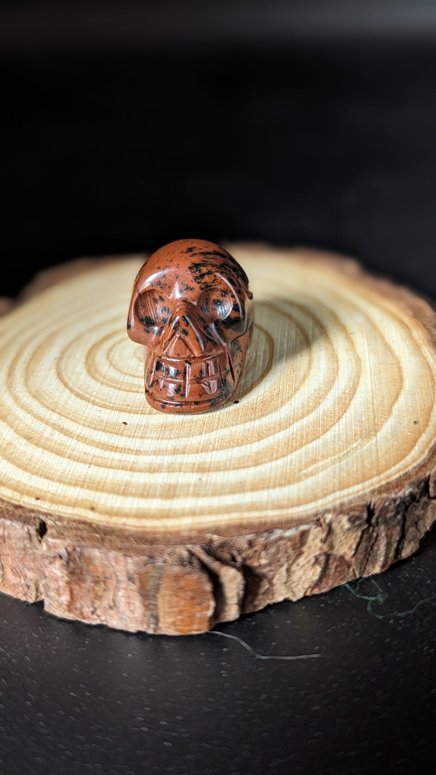 Skull Mini (Mahogany Obsidian) - PROTECTION, GROUNDING, ELIMIINATE