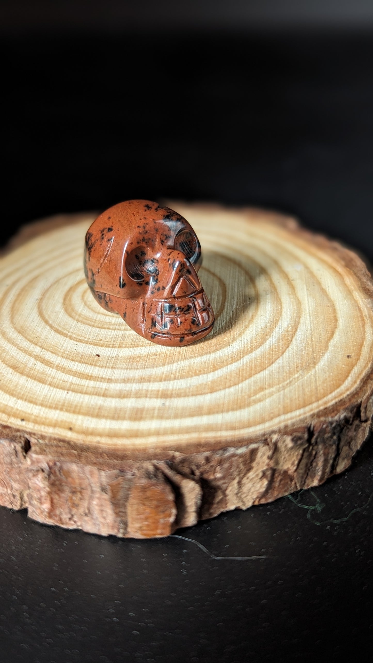 Skull Mini (Mahogany Obsidian) - PROTECTION, GROUNDING, ELIMIINATE