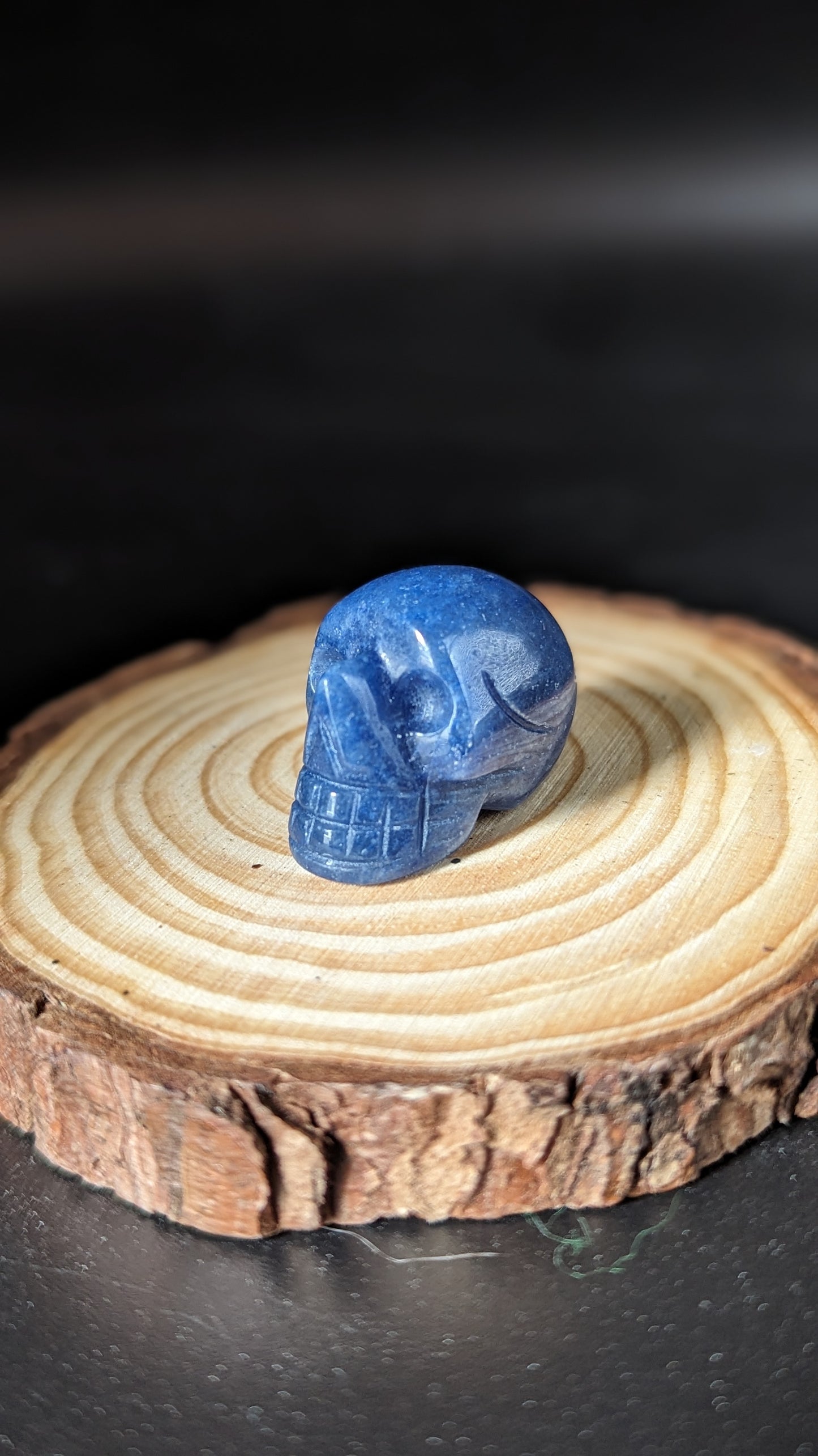 Skull Mini (Blue Aventurine) - OPPORTUNITY, BALANCE. EVOLUTION