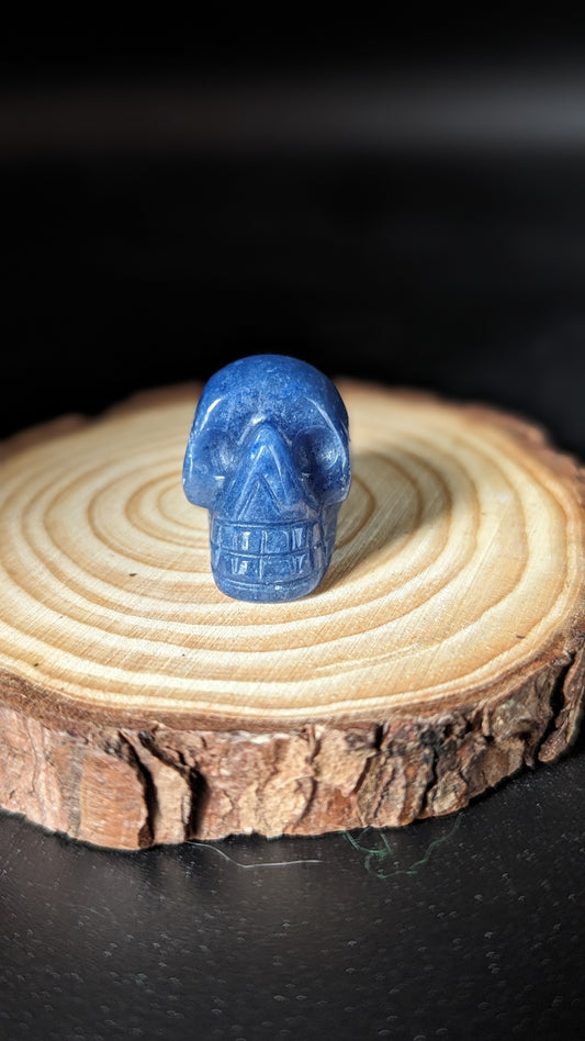 Skull Mini (Blue Aventurine) - OPPORTUNITY, BALANCE. EVOLUTION