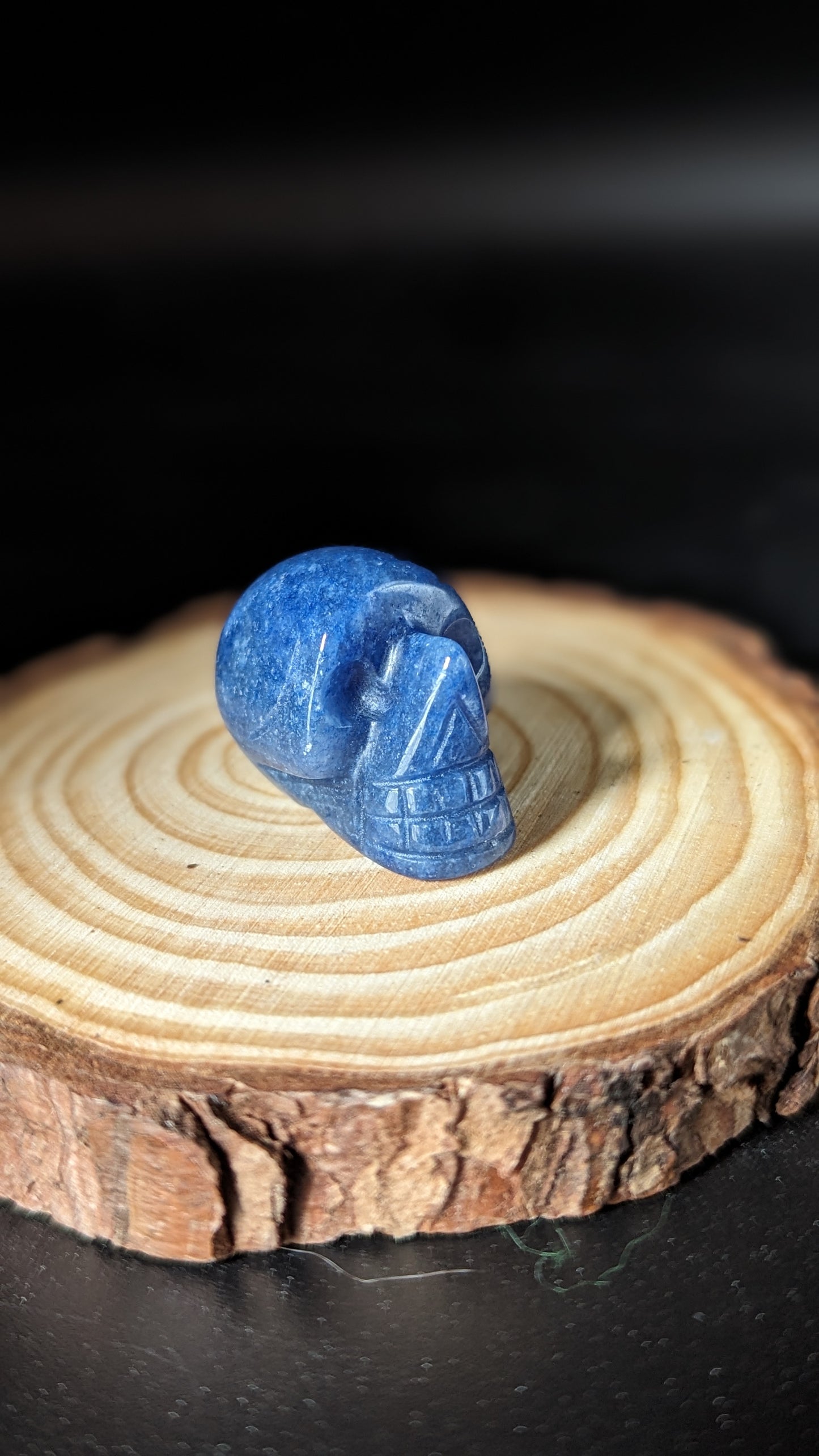 Skull Mini (Blue Aventurine) - OPPORTUNITY, BALANCE. EVOLUTION