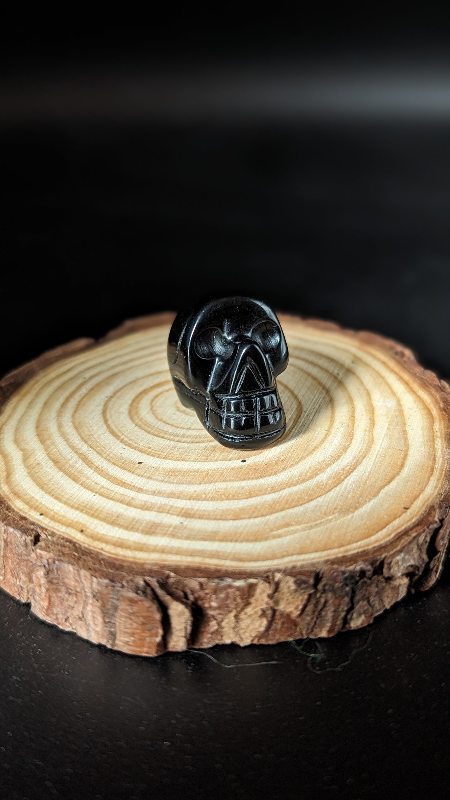 Skull Mini (Black Obsidian) -  PROTECTION, TRANSFORMATION, FULFILMENT