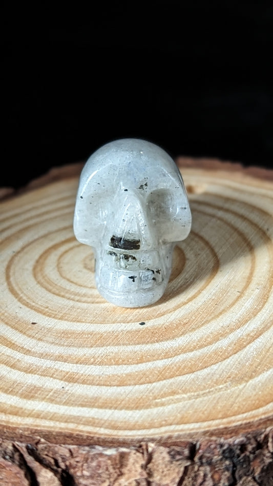 Skull Mini (Labradorite)- STRENGTH, TRANFORMATION, INTUITION