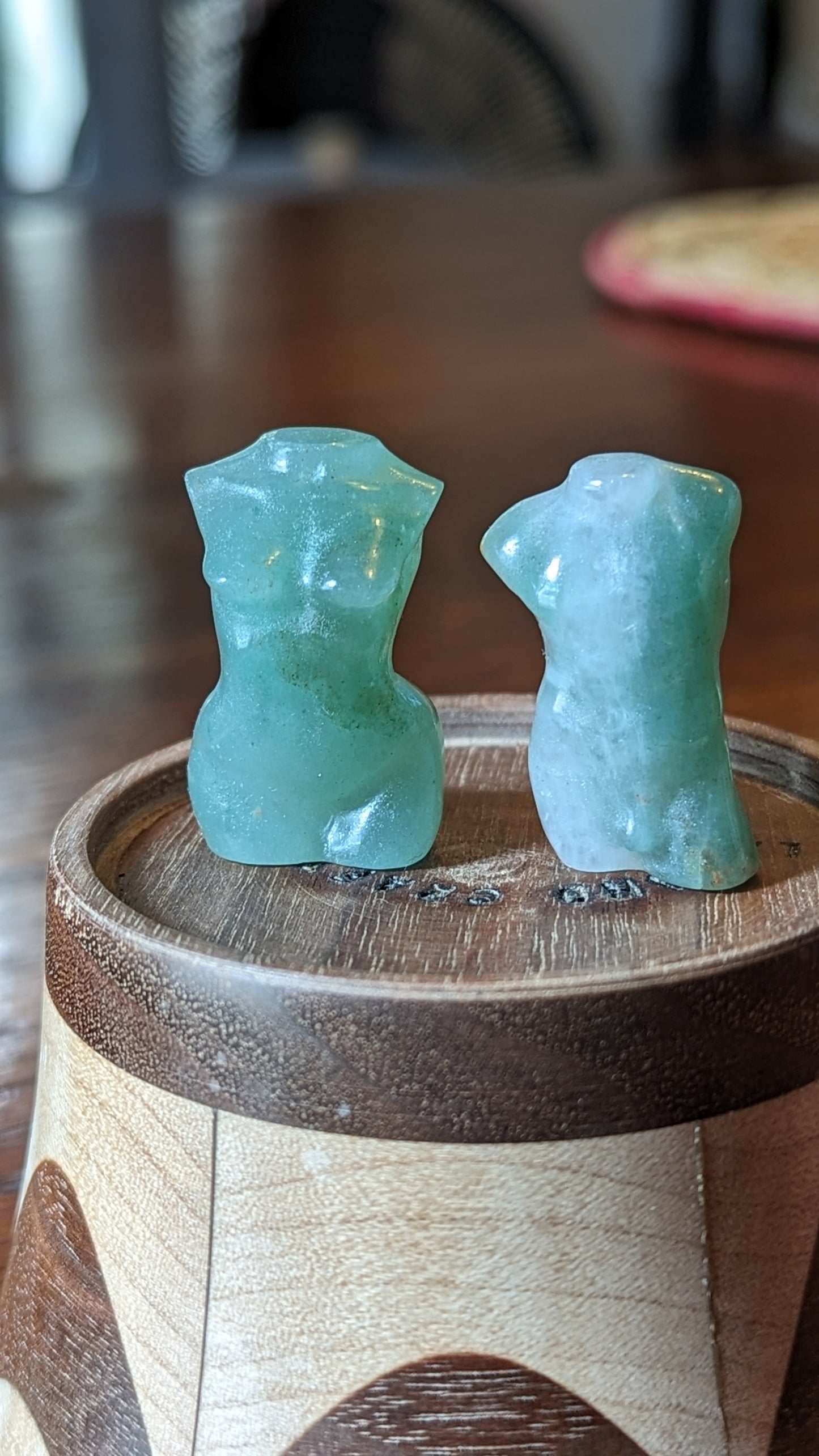 Male/Female Bodies (Pair) - Green Aventurine