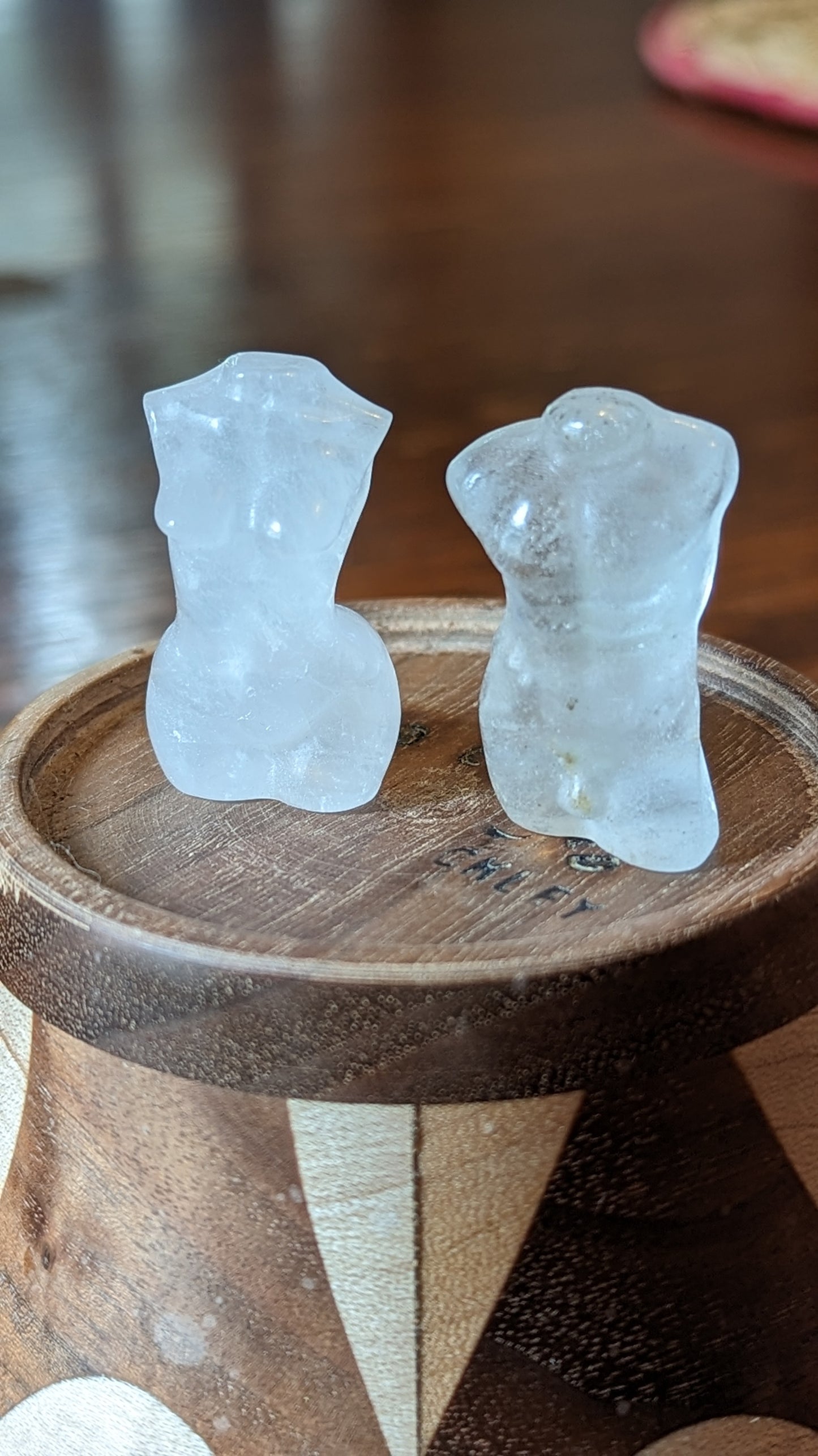 Male/Female Bodies (Pair) - Clear Quartz