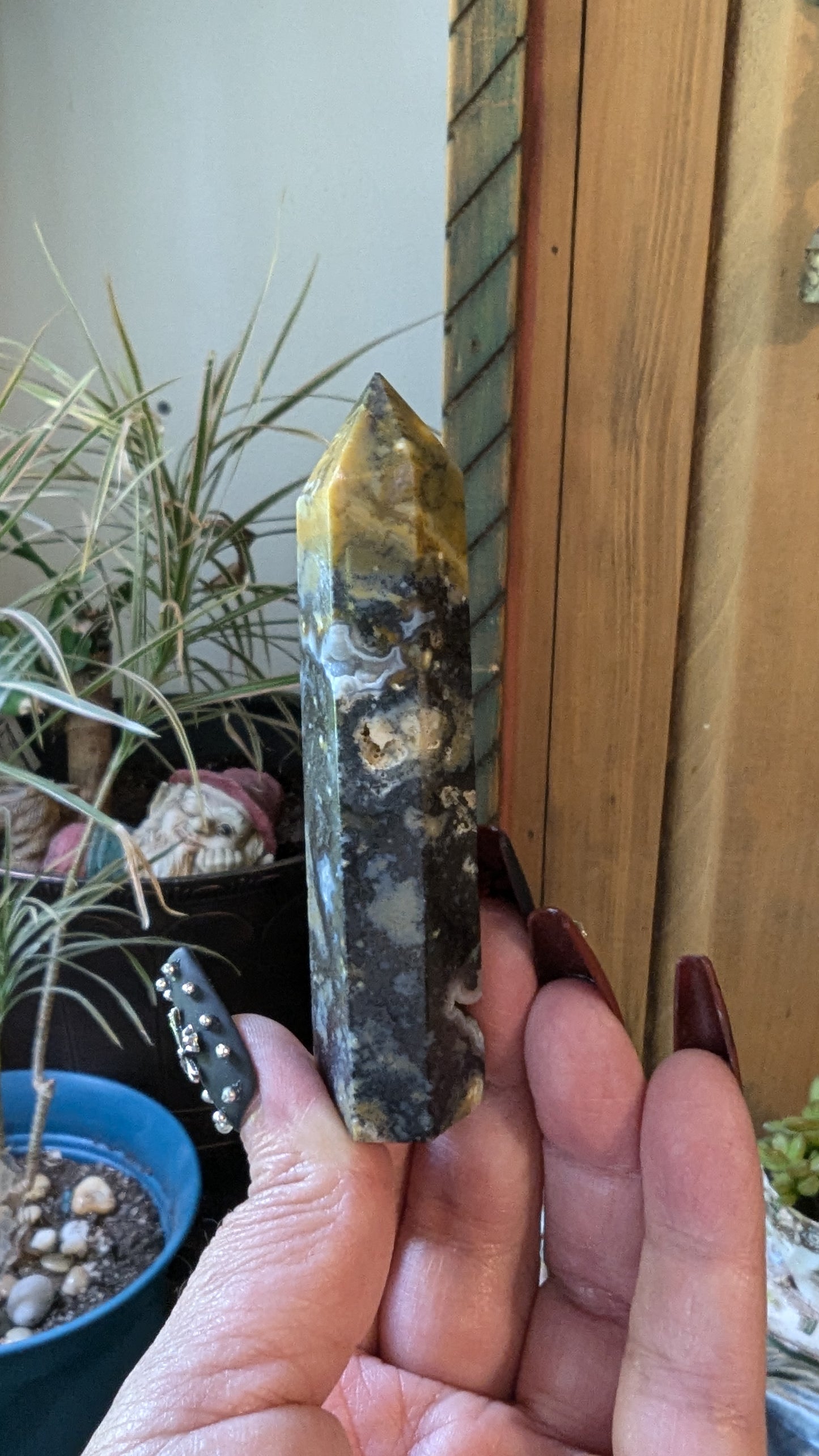 Galaxy Agate Energy Tower - Strength, Protection, Courage