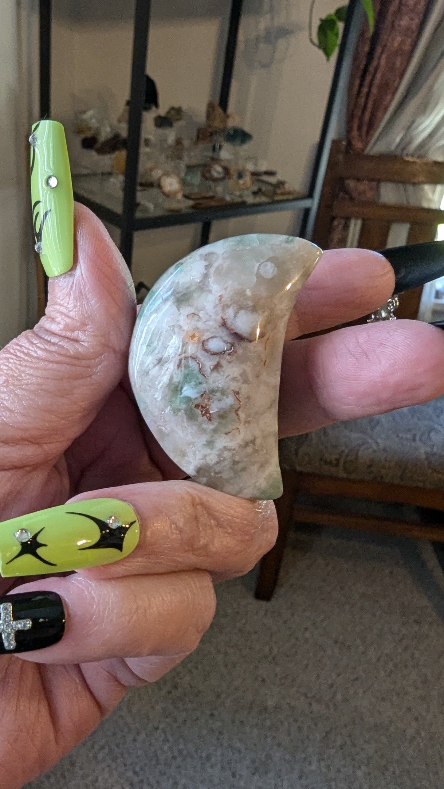 Flower Agate Moon - NEW BEGINNINGS, GROWTH, TRANSFORMATION