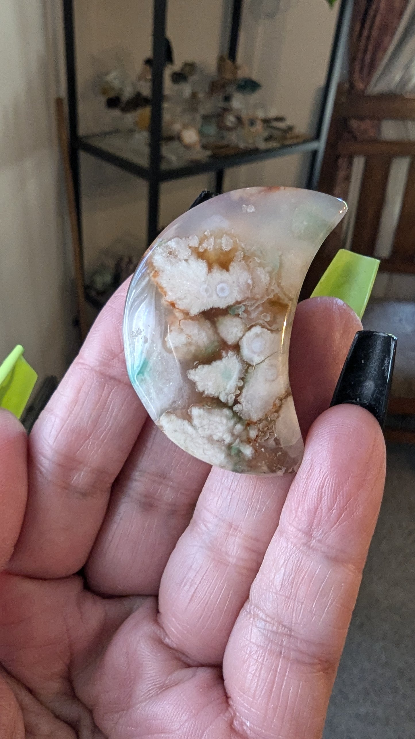 Flower Agate Moon - NEW BEGINNINGS, GROWTH, TRANSFORMATION