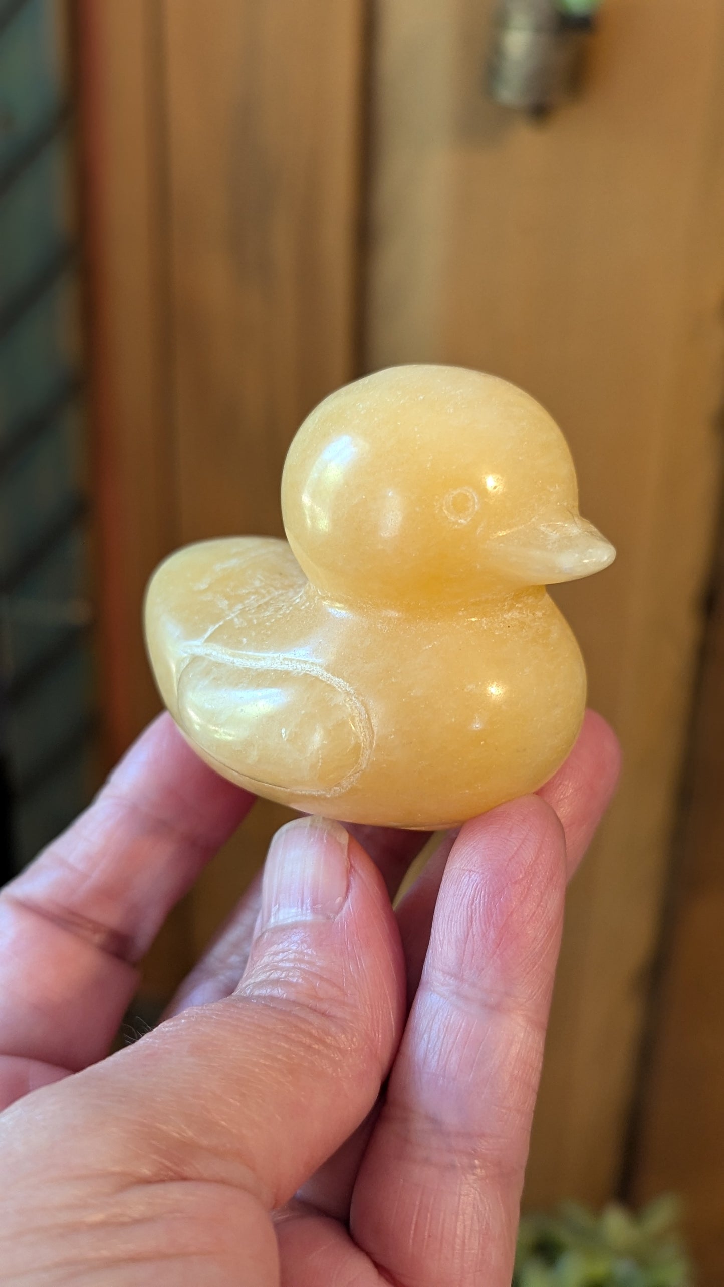 Honey Calcite Duck - EMPOWERMENT, HARMONY, CONFIDENCE