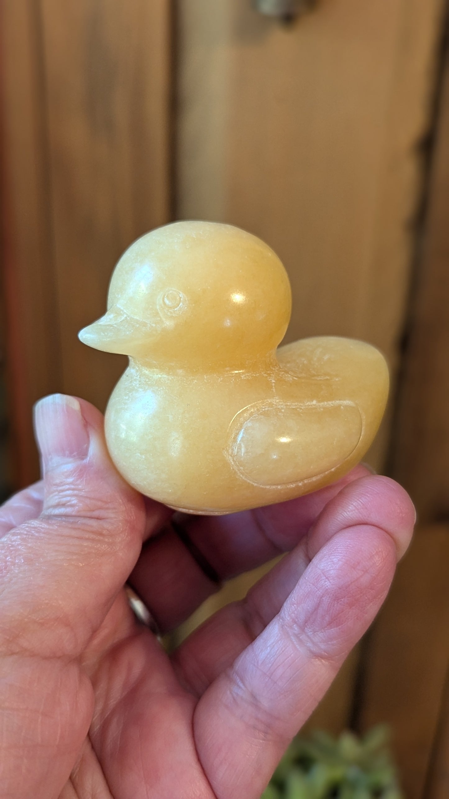 Honey Calcite Duck - EMPOWERMENT, HARMONY, CONFIDENCE