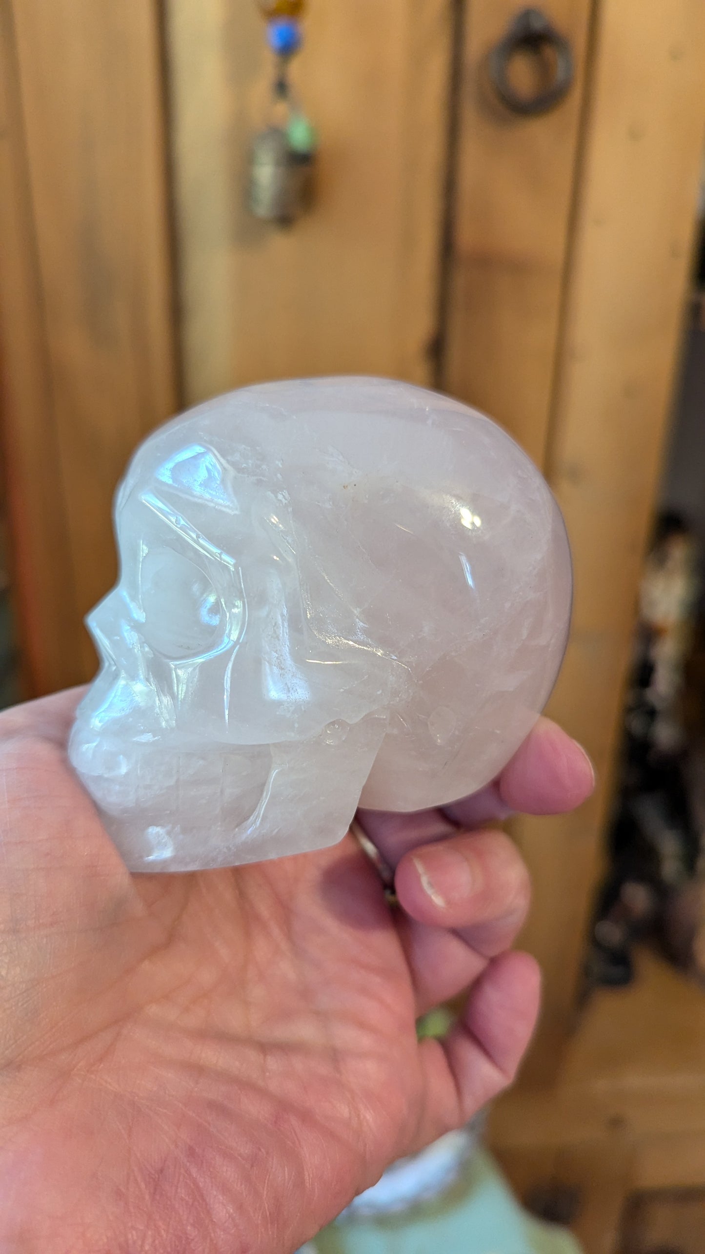 Skull (Rose Quartz) - EMPOWERMENT, CONFIDENCE, HARMONY