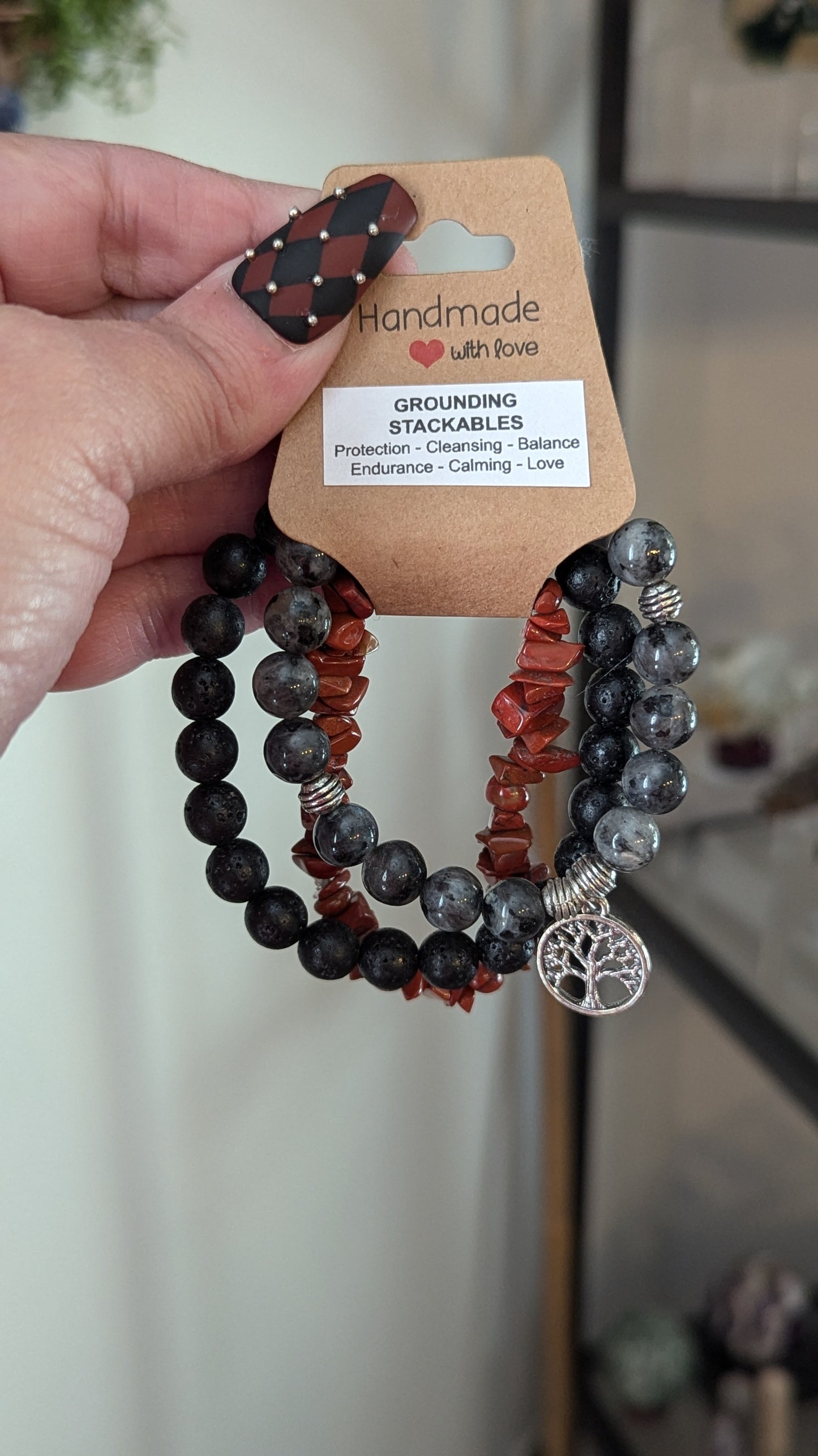 Grounding Stackable Bracelet Set