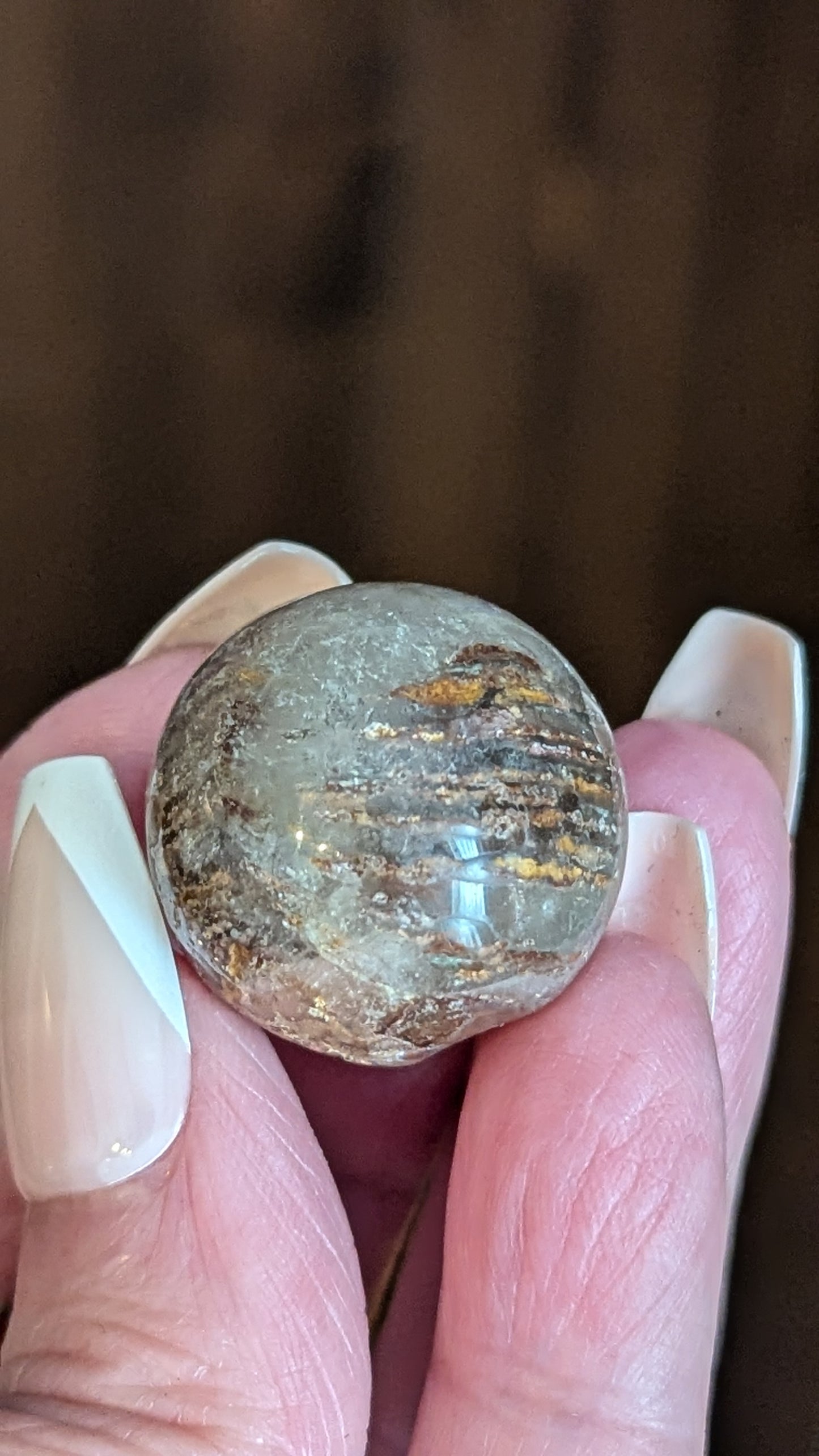 Garden Quartz Mini Sphere - ENHANCES, STIMULATES, HARMONIZES