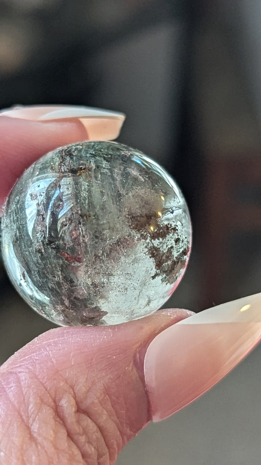 Garden Quartz Mini Sphere - ENHANCES, STIMULATES, HARMONIZE