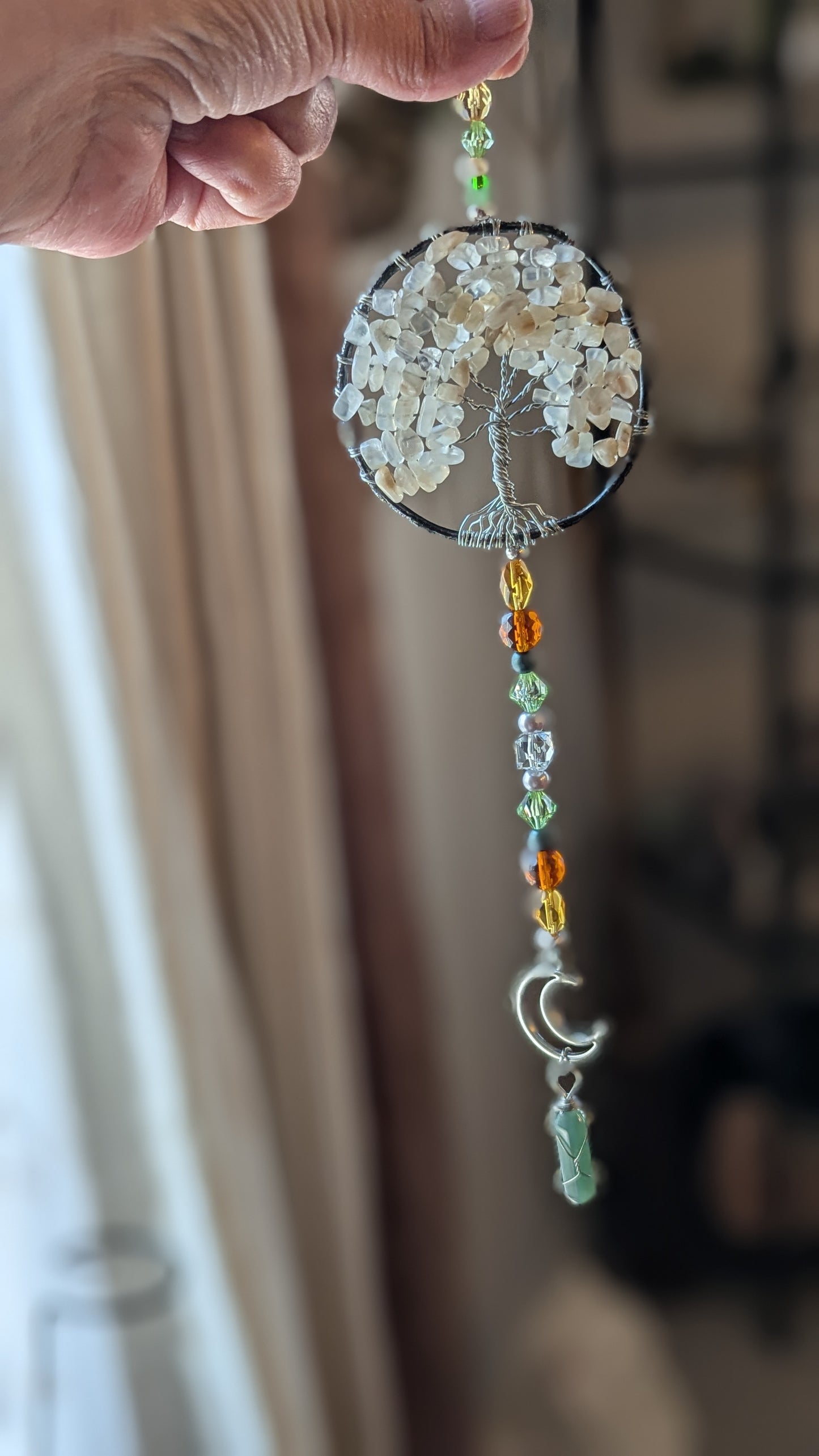 Suncatcher (Tree of Life) - Moonstone