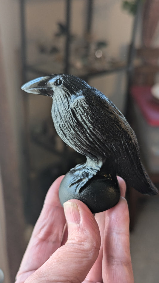 Crow (Black Obsidian) - PROTECTION, TRANSFORMATION, FULFILMENT