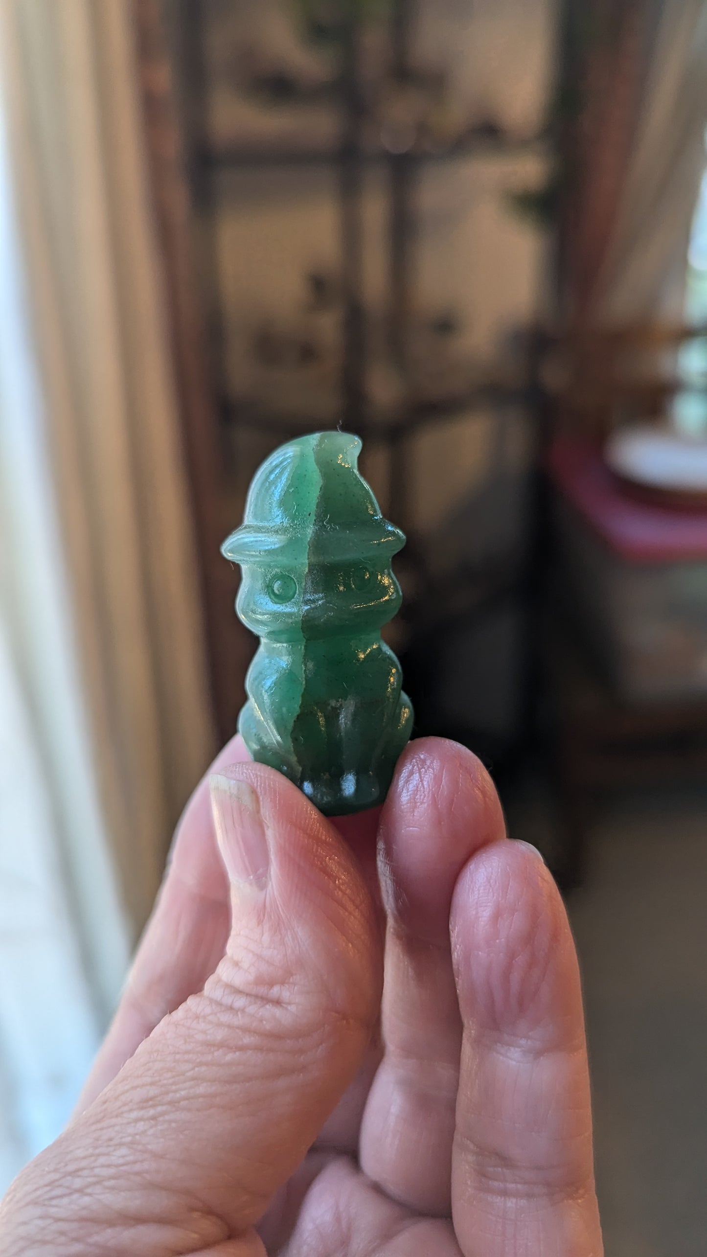 Witch Cat (Green Aventurine) - HEALING, ABUNDANCE, GROWTH