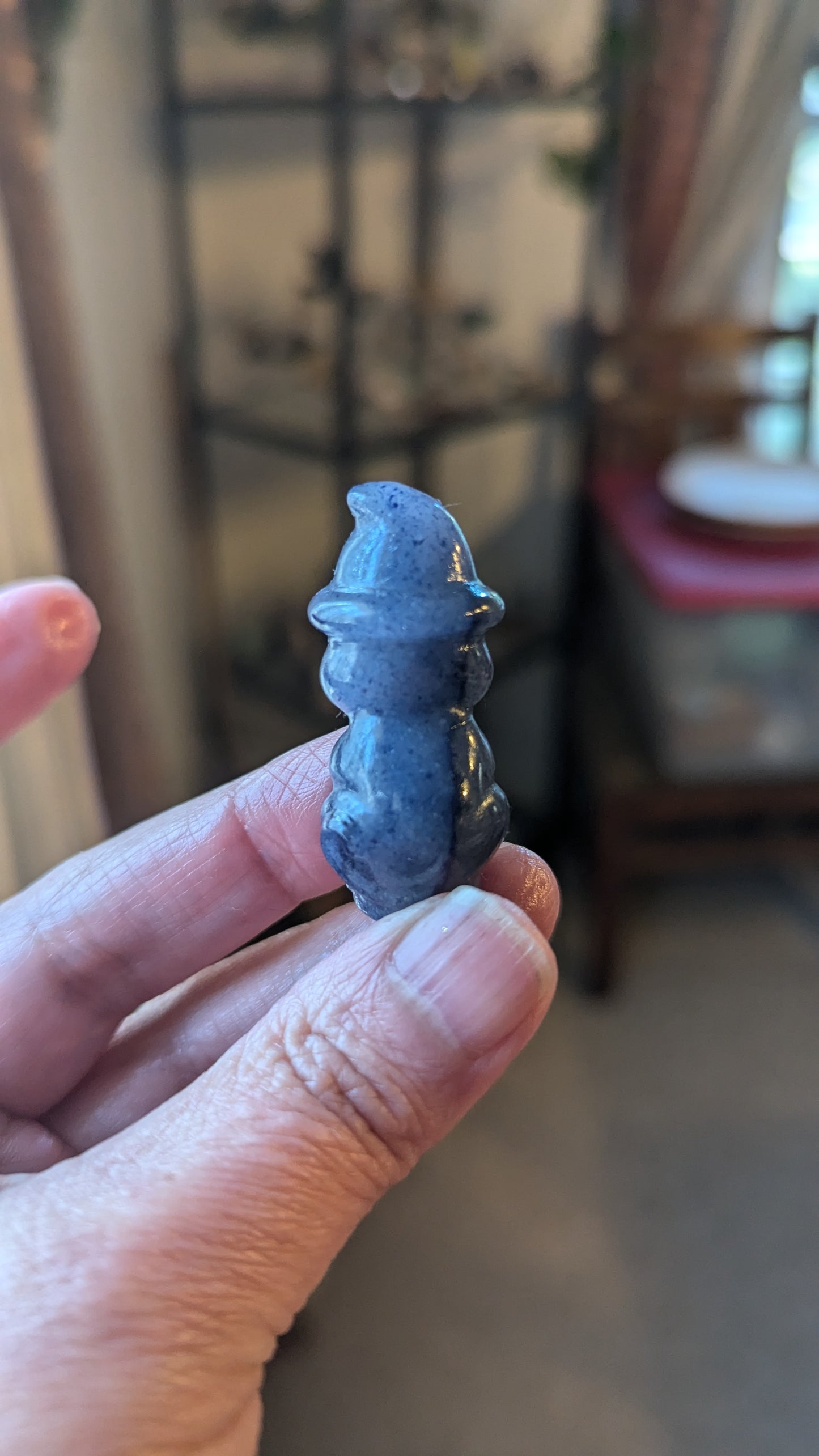 Witch Cat (Blue Aventurine) - OPPORTUNITY, BALANCE. EVOLUTION