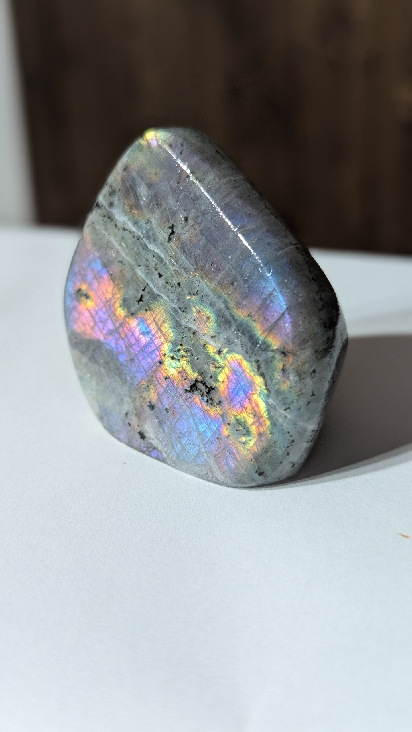 Labradorite Freeform (Madagascar)- STRENGTH, TRANSFORMATION, INTUITION