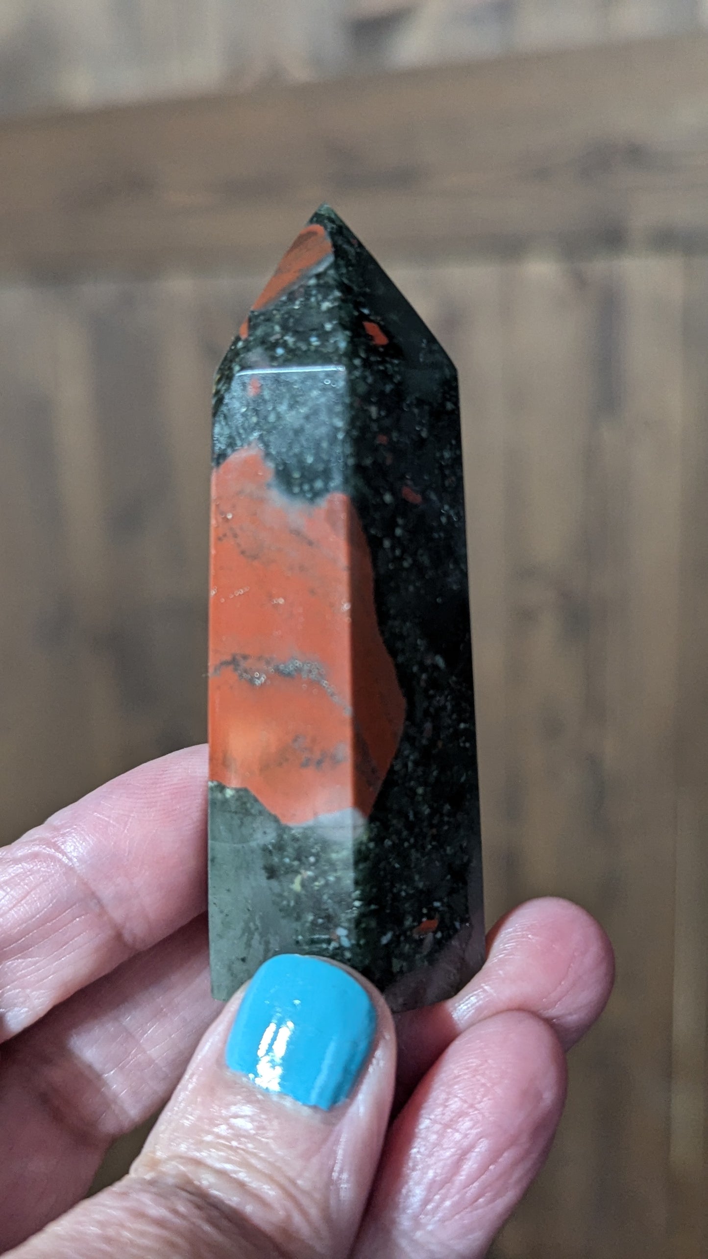 African Bloodstone Energy Tower - ALIGNMENT, PURIFICATION, GOOD FORTUNE