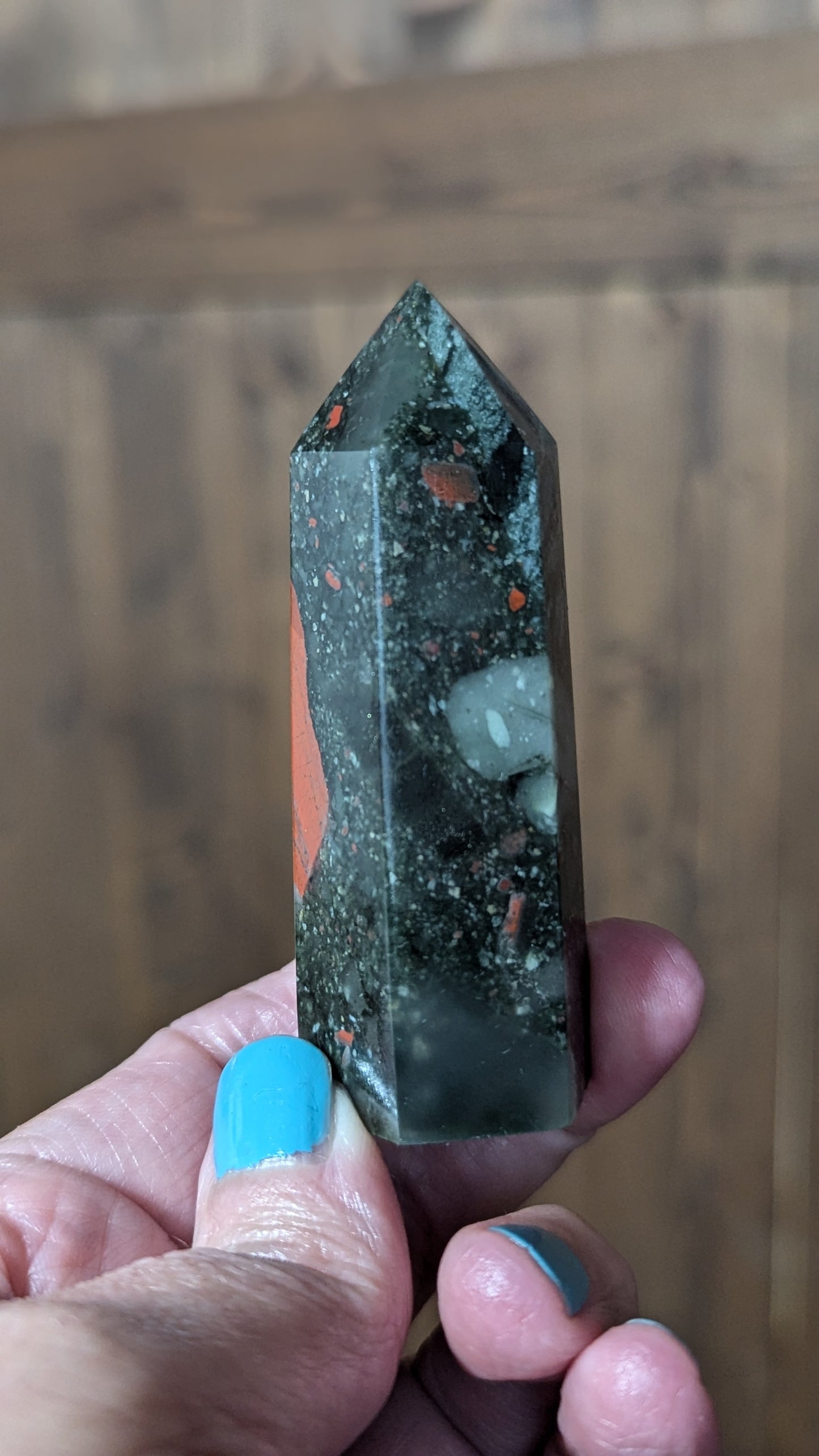 African Bloodstone Energy Tower - ALIGNMENT, PURIFICATION, GOOD FORTUNE