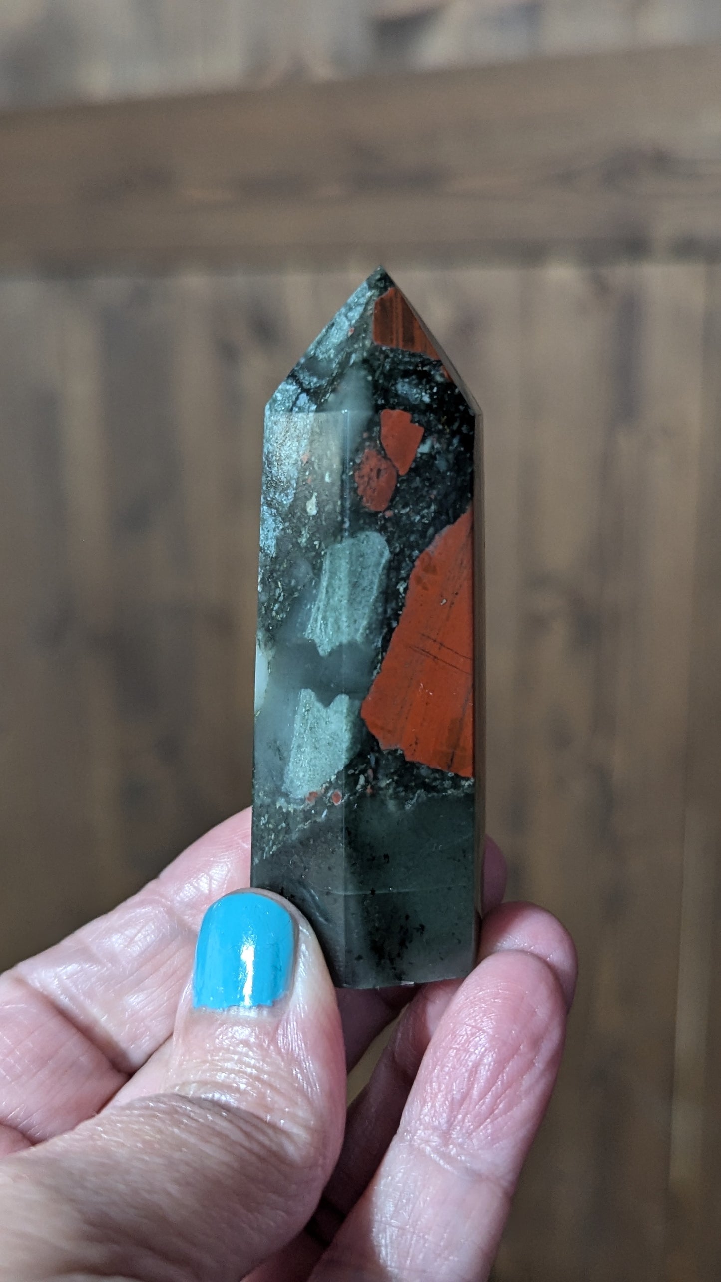 African Bloodstone Energy Tower - ALIGNMENT, PURIFICATION, GOOD FORTUNE