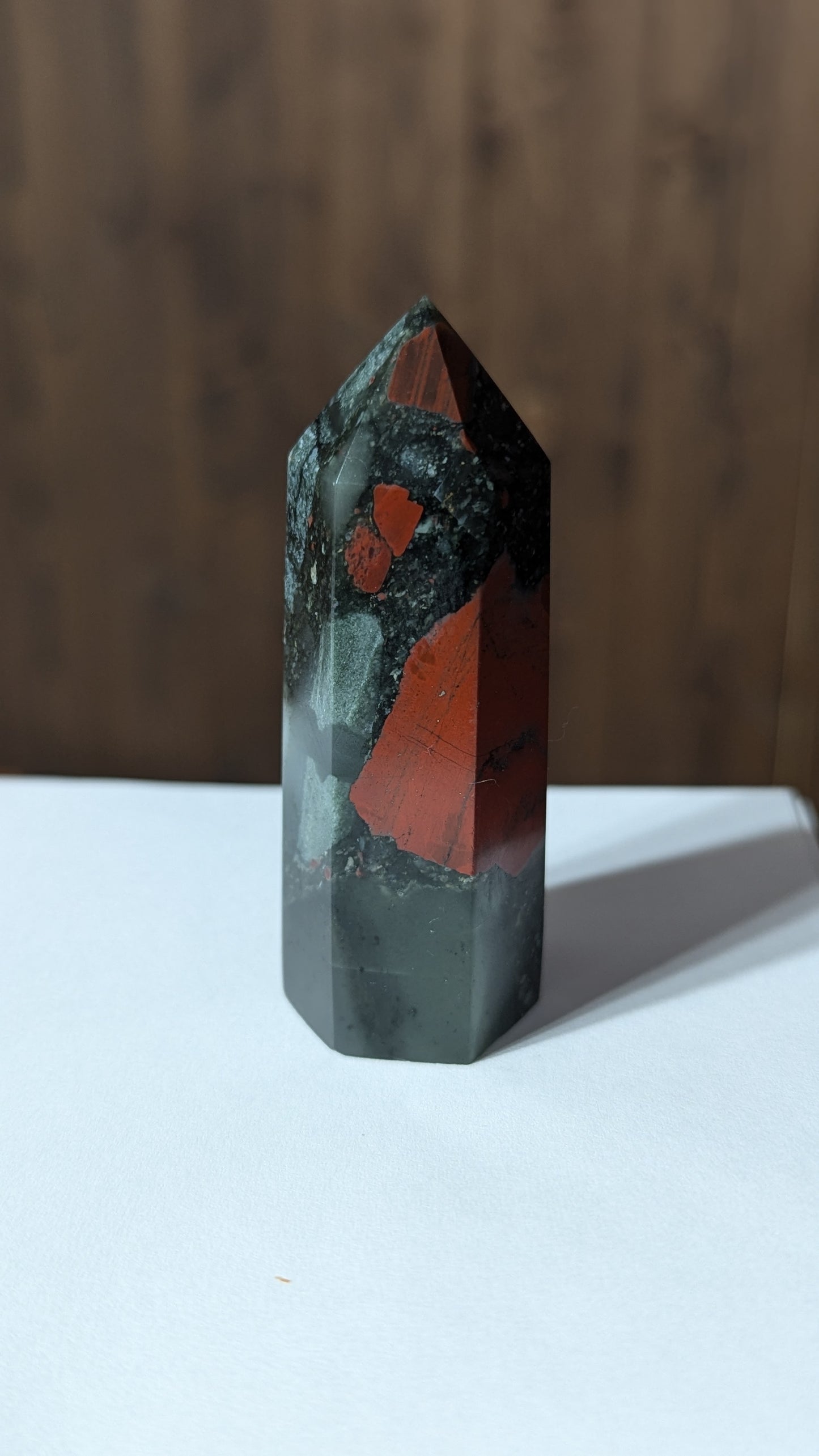African Bloodstone Energy Tower - ALIGNMENT, PURIFICATION, GOOD FORTUNE