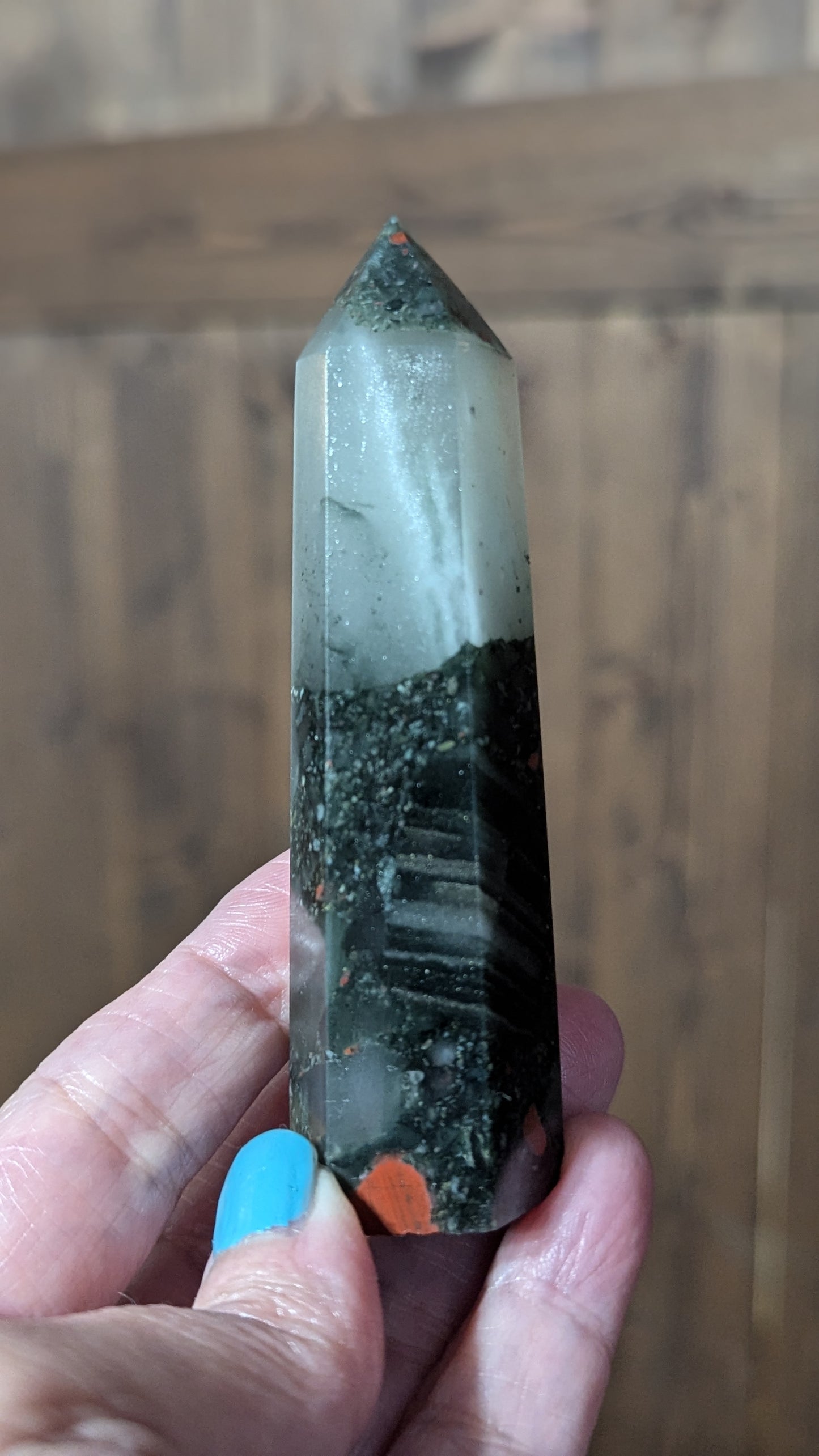 African Bloodstone Energy Tower - ALIGNMENT, PURIFCATION, GOOD FORTUNE