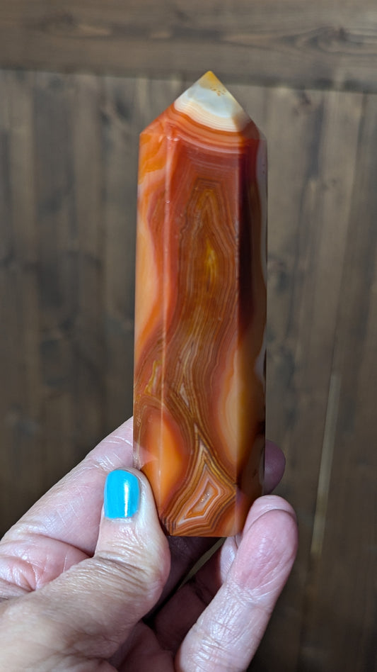 Carnelian Energy Tower - VITALITY, CREATIVITY, GROUNDING