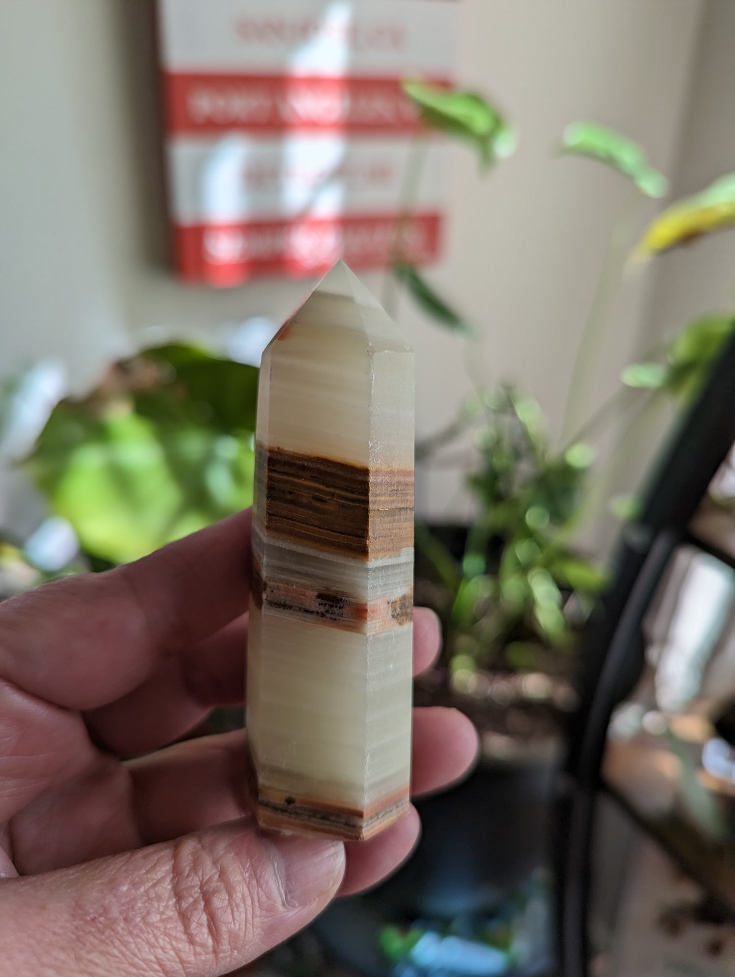 Banded Calcite Tower - CLEANSING, PROTECTION , ENERGY