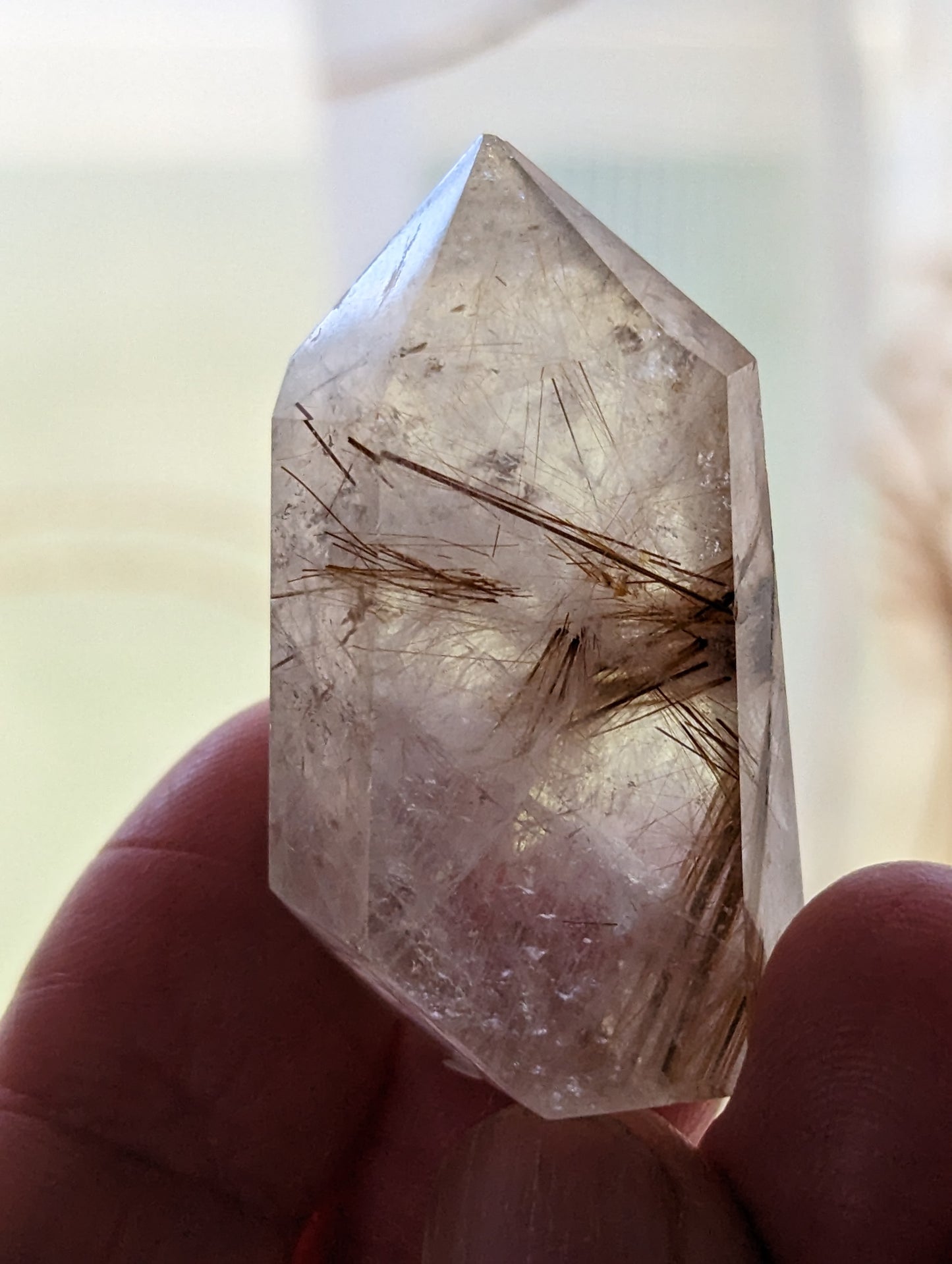 Rutilated Quartz Energy Tower - MANIFEST, DETERMINATION, WELL-BEING