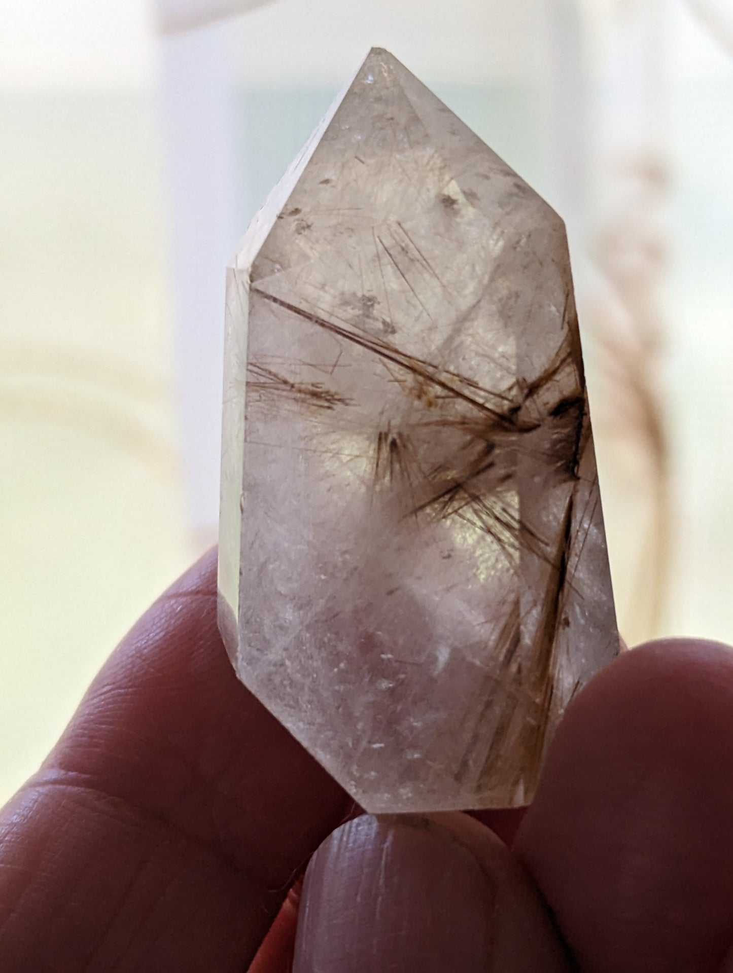 Rutilated Quartz Energy Tower - MANIFEST, DETERMINATION, WELL-BEING