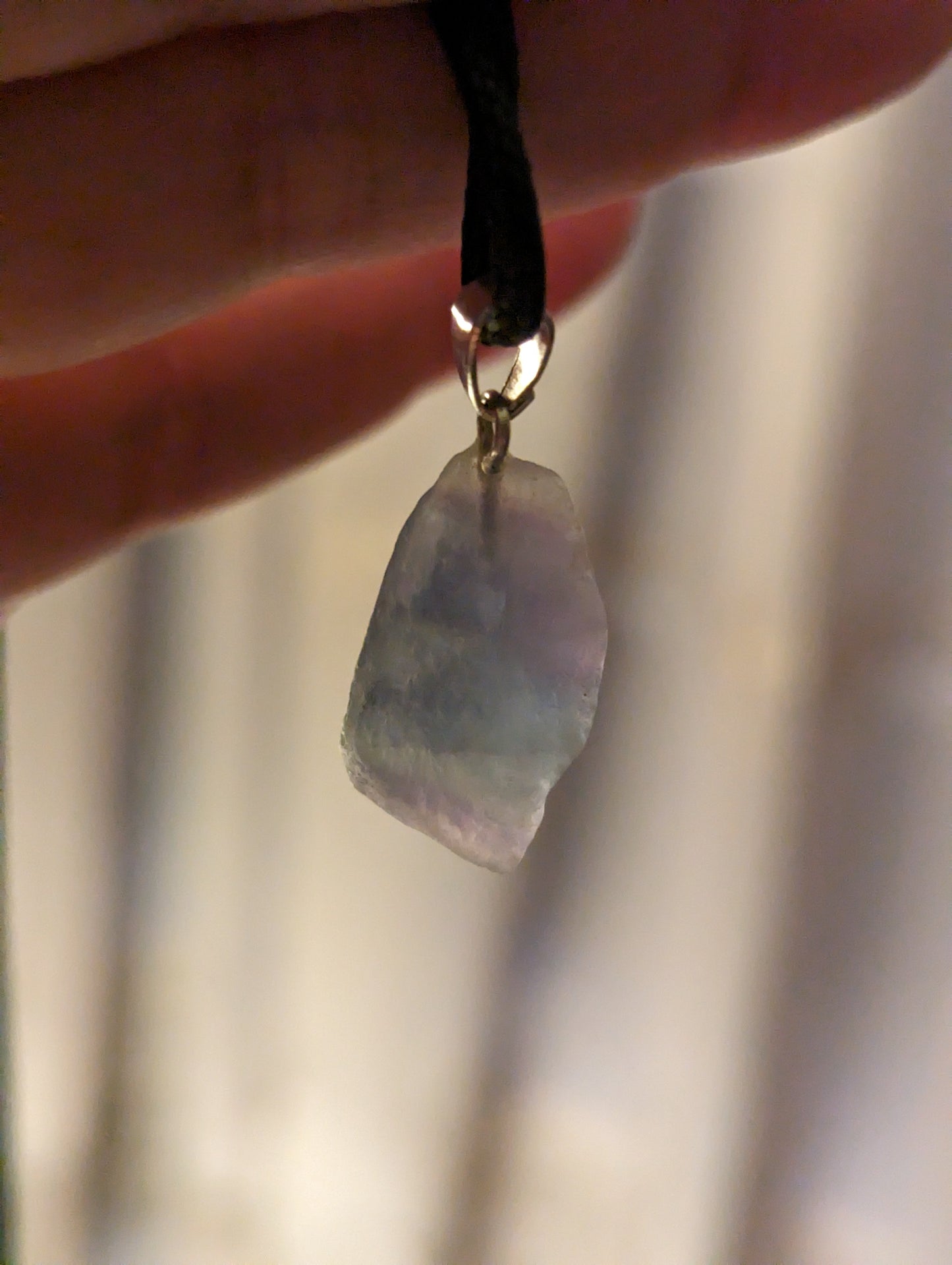 Fluorite Raw Necklace - GROWTH, RE-ENERGIZE- HEALING